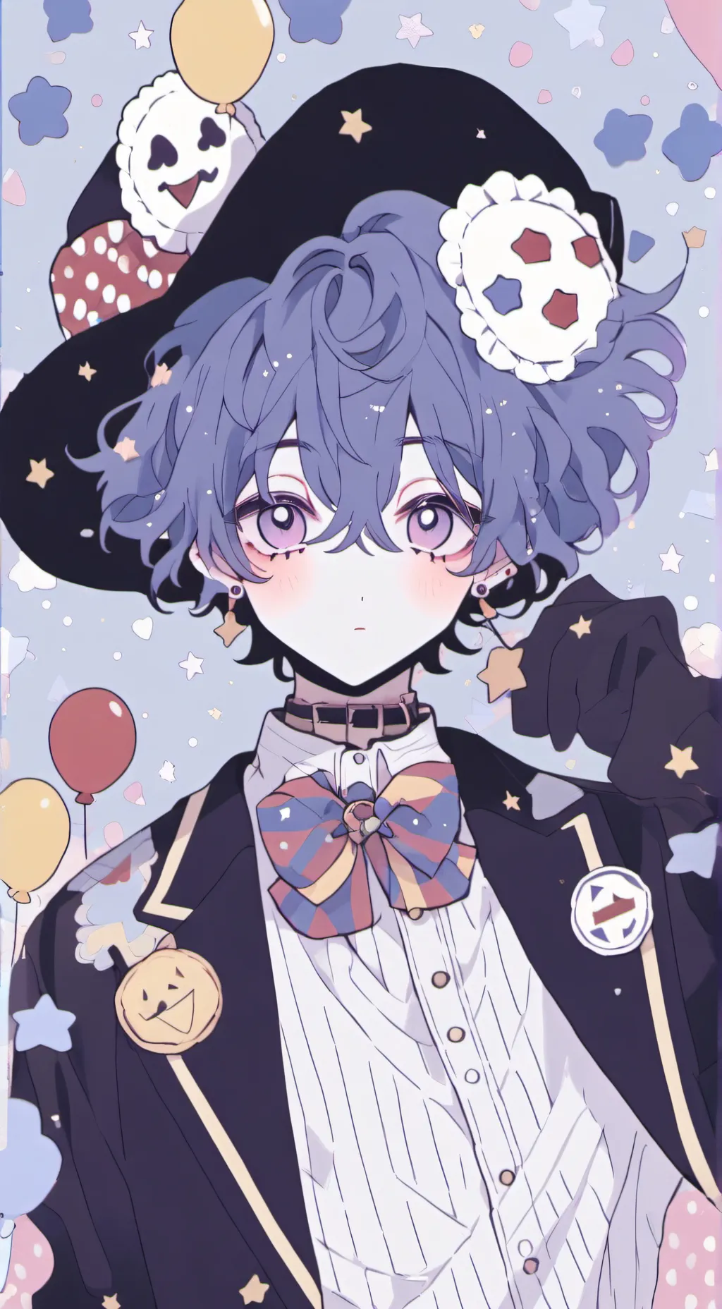 ai character: shadow milk cookie background