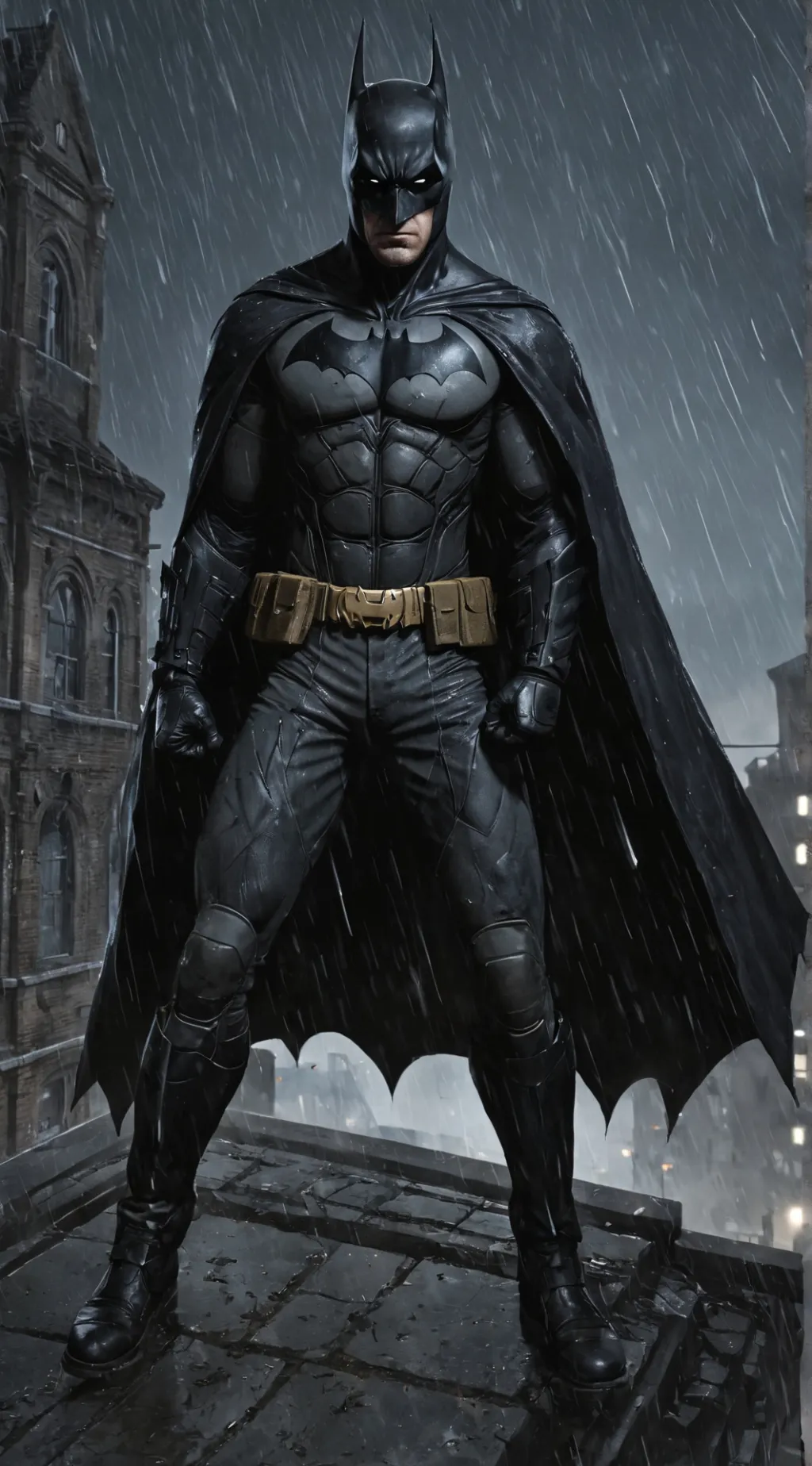 ai character: BATMAN background