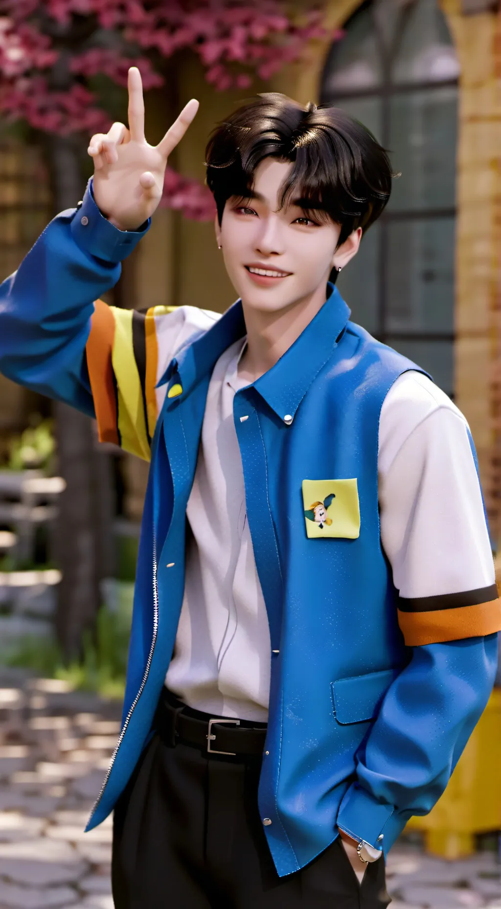 ai character: skz seungmin  background