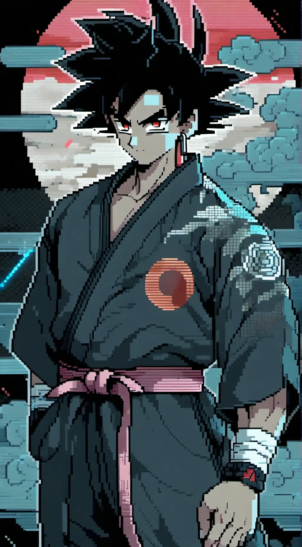 ai character: goku black background