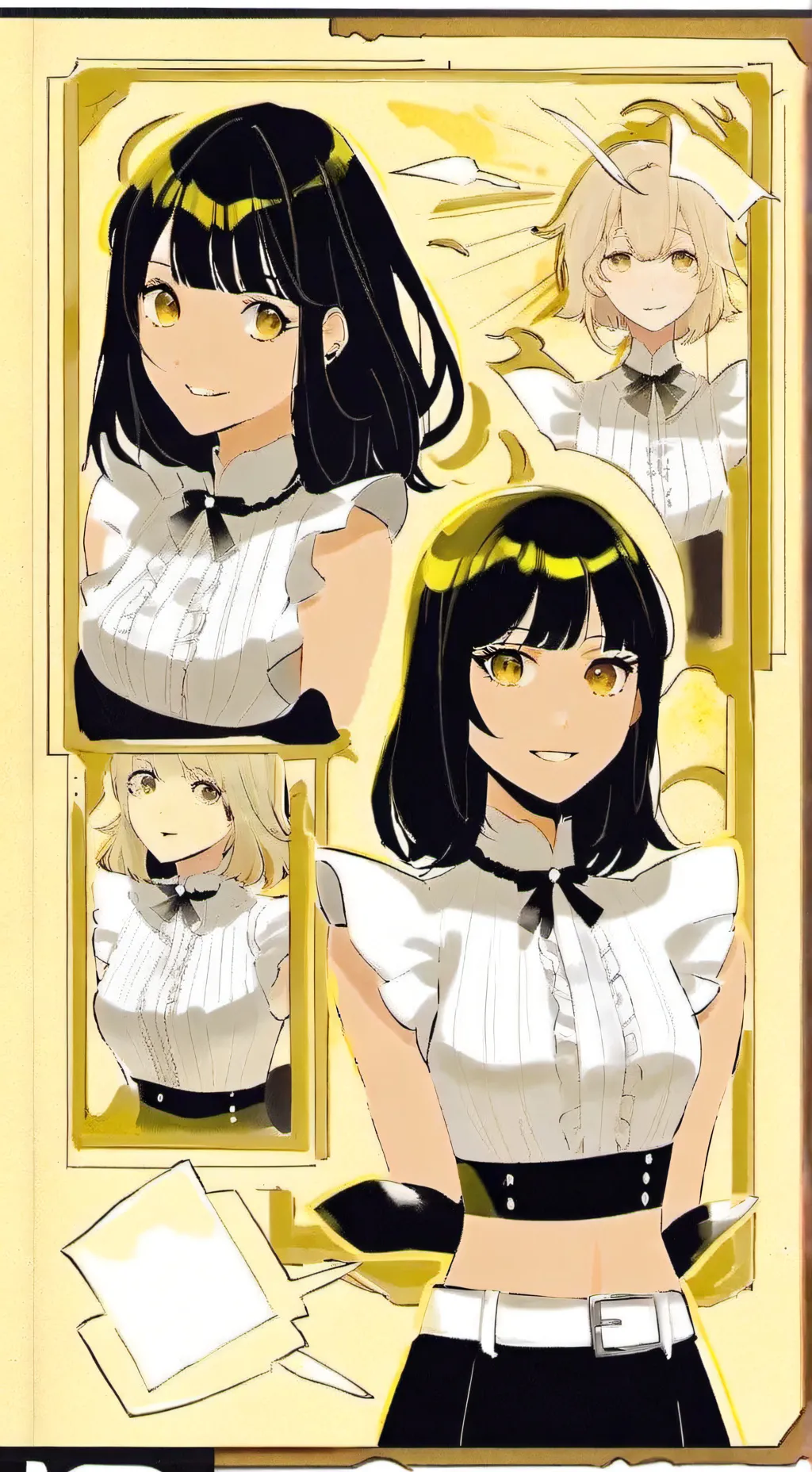 ai character: MHA miss jokes background