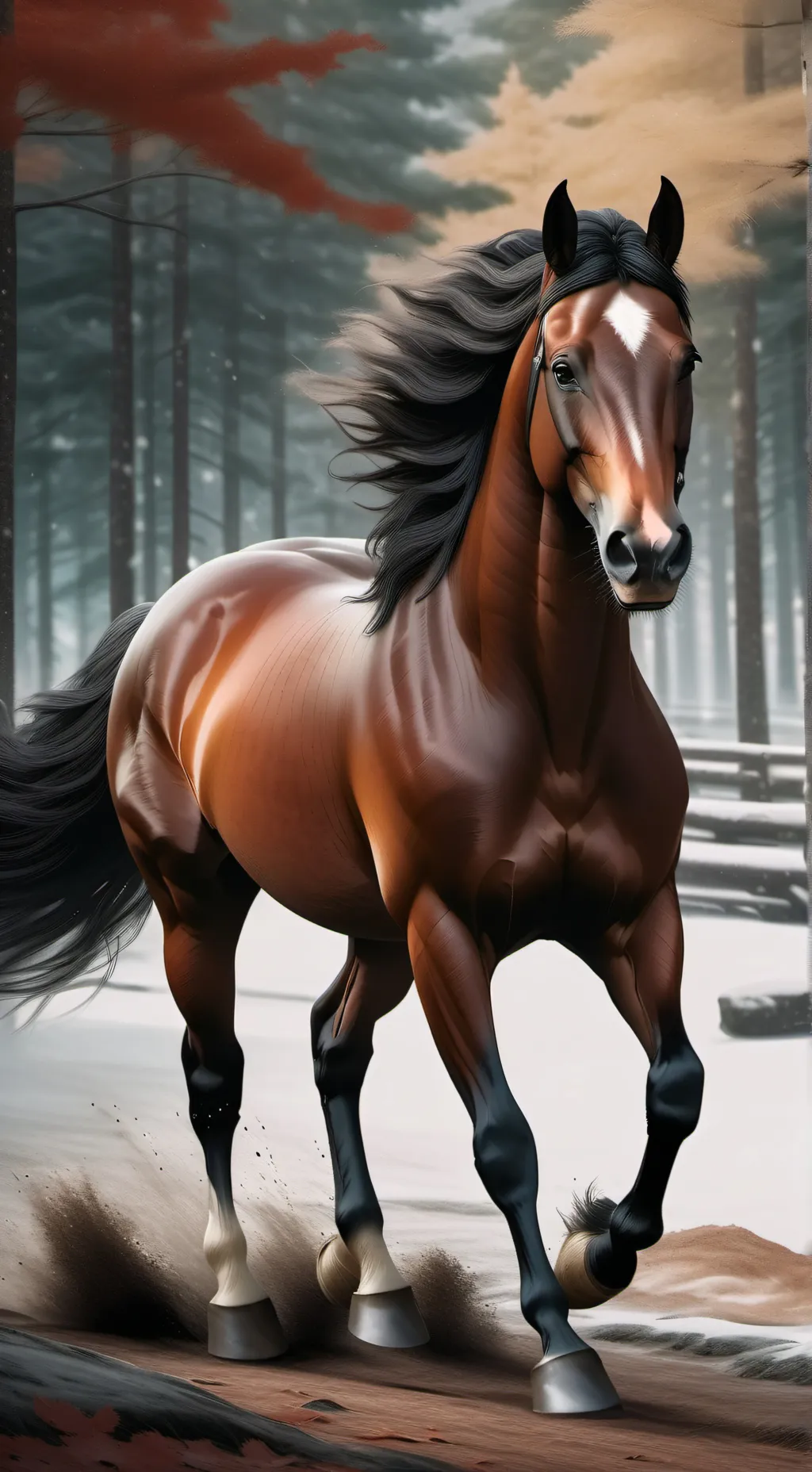 ai character: gassy horse background