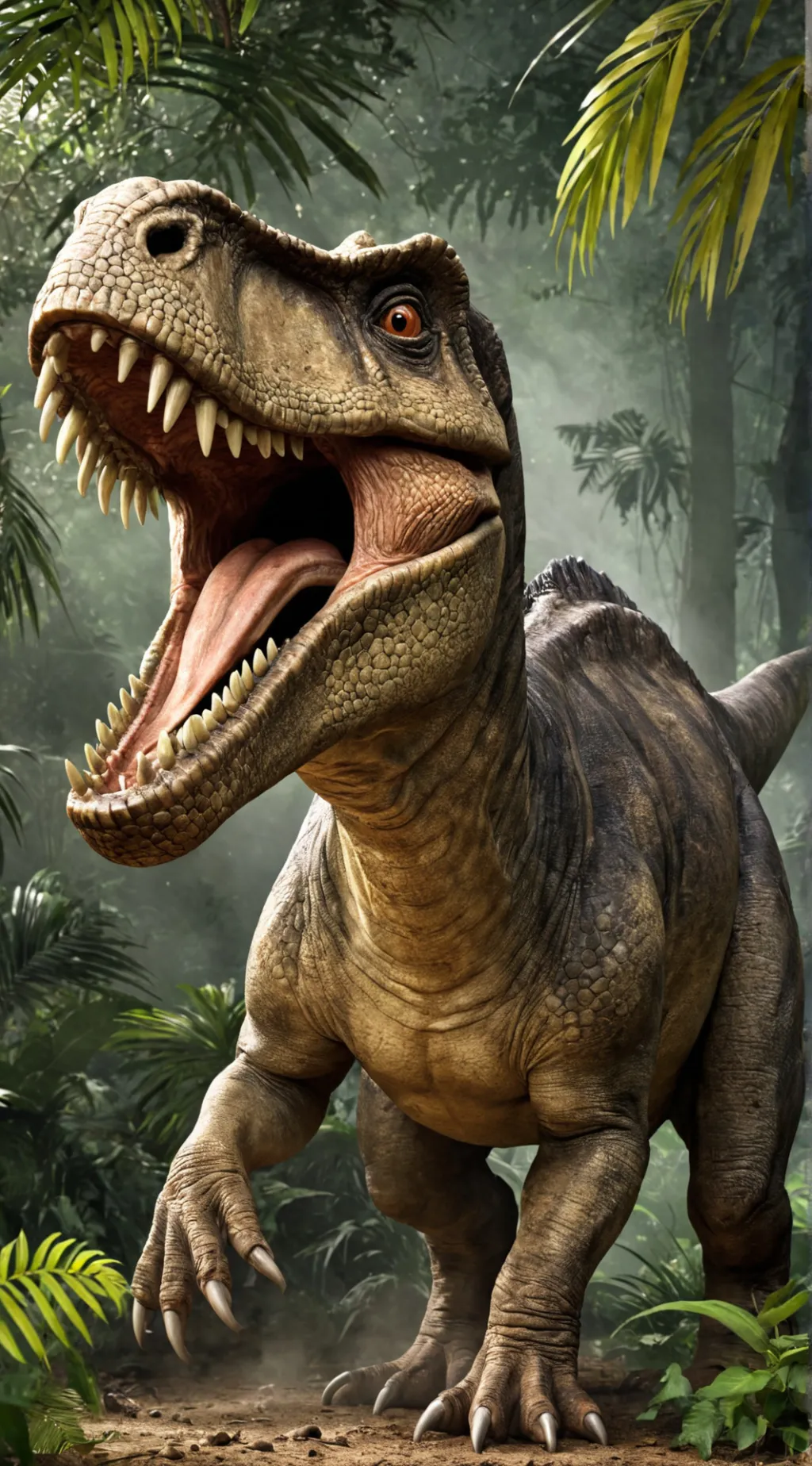 ai character: DINOSAUR ISLAND  background