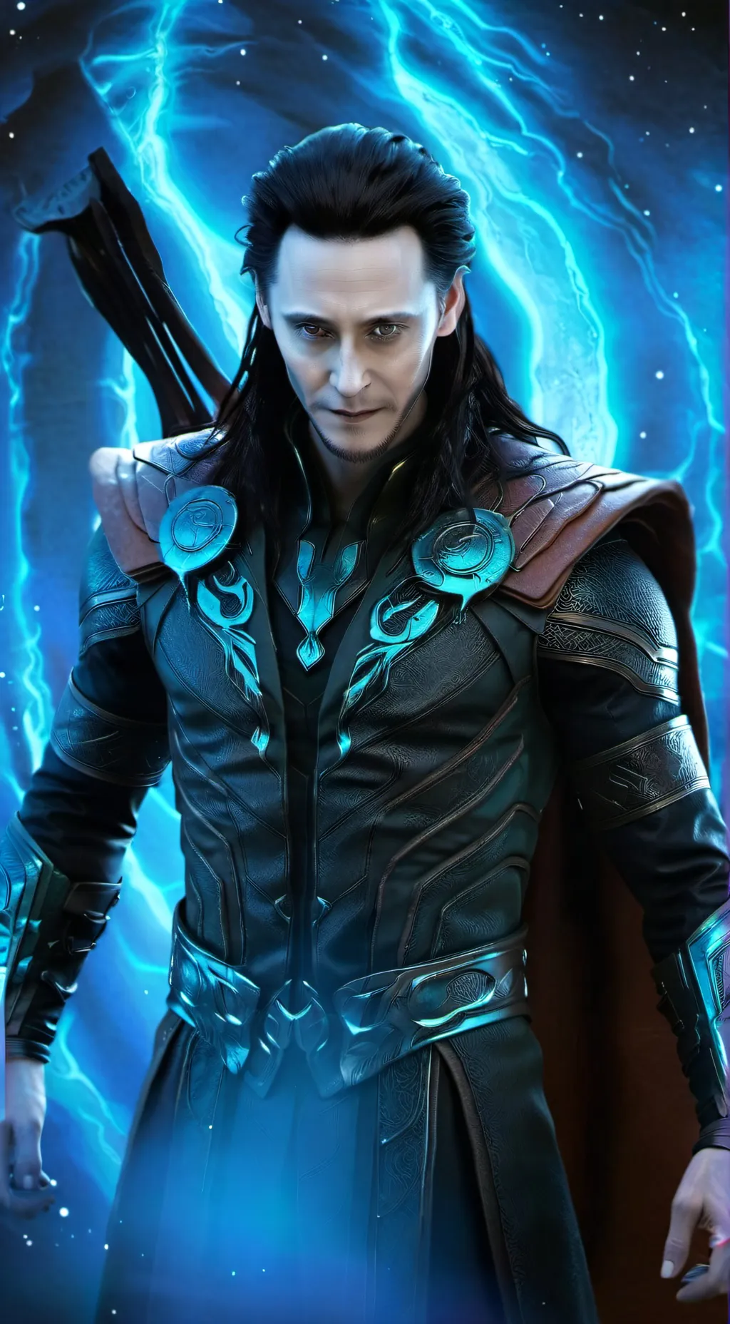 ai character: Tom Hiddleston  background