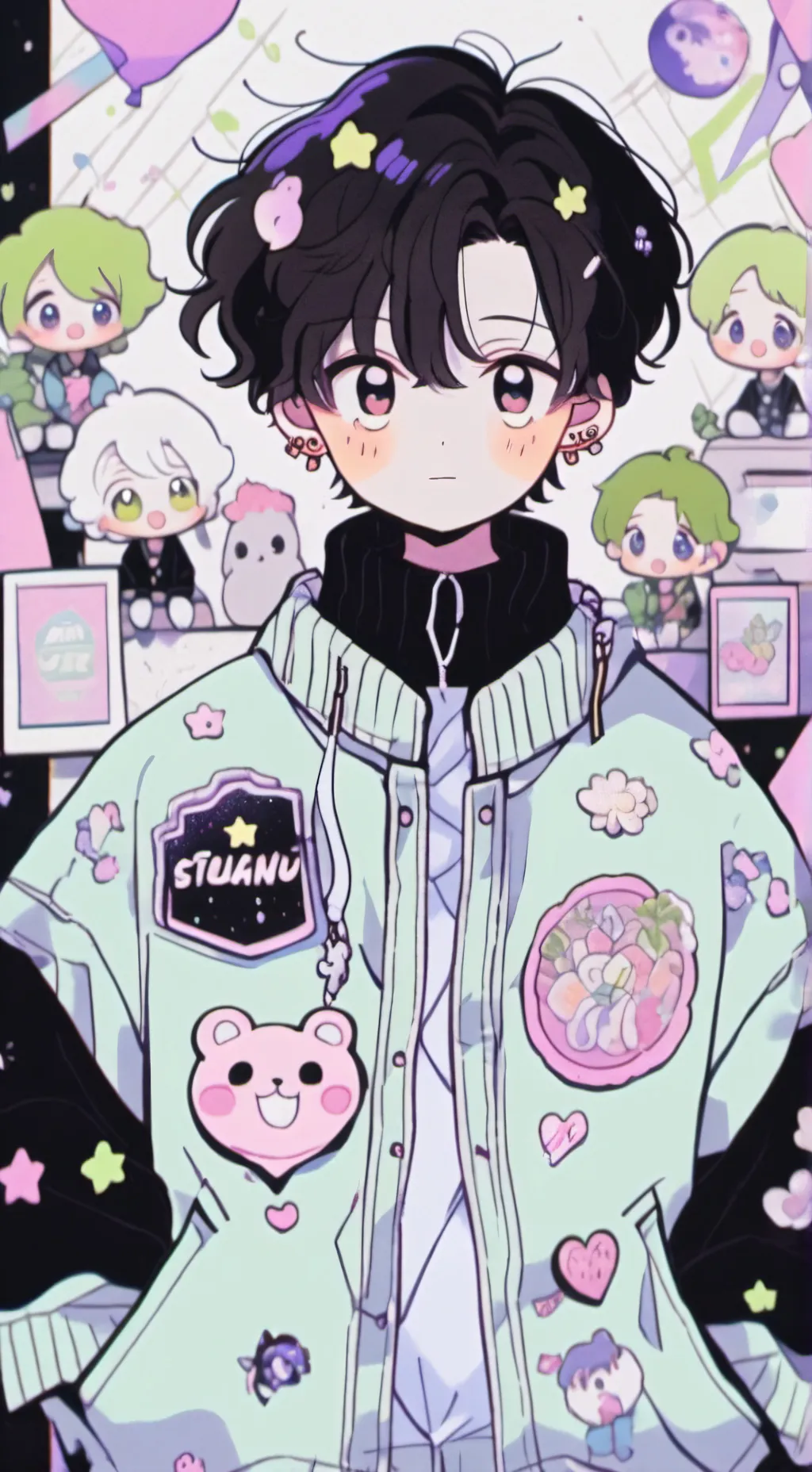 ai character: •STRAYKIDS^HYUNJIN background