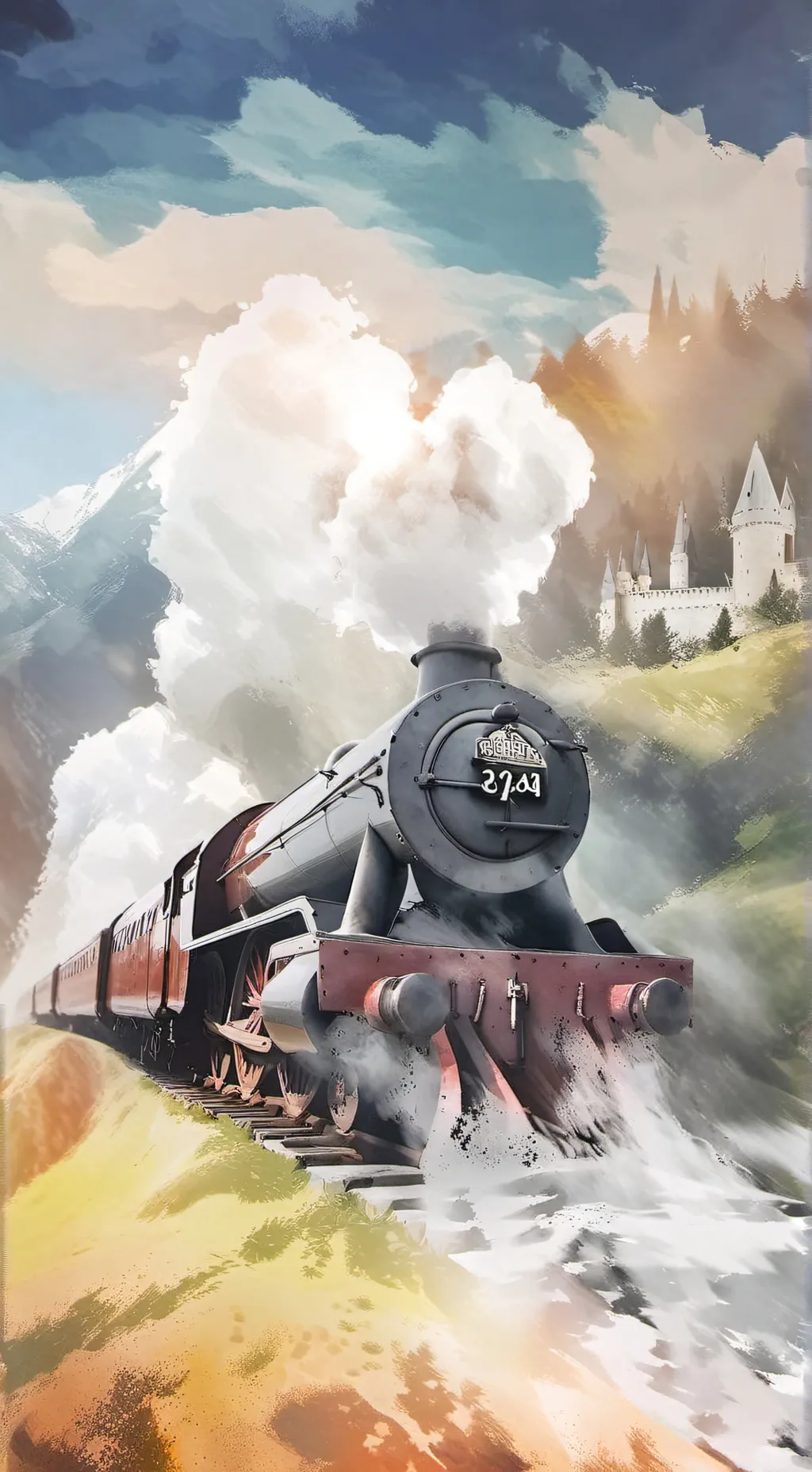 ai character: Hogwarts Express 2 background