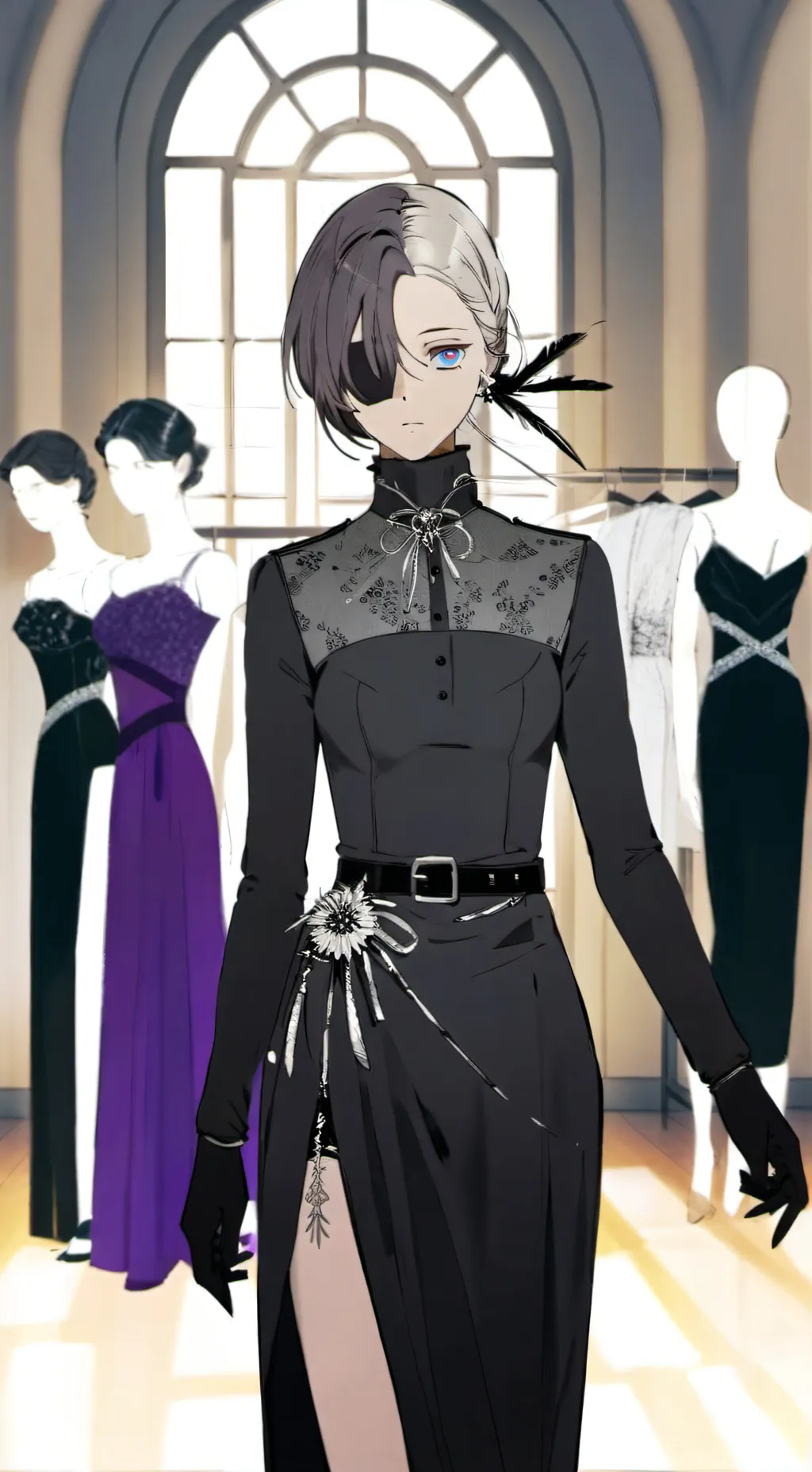 ai character: ◦•●◉✿party ✿◉●•◦ background
