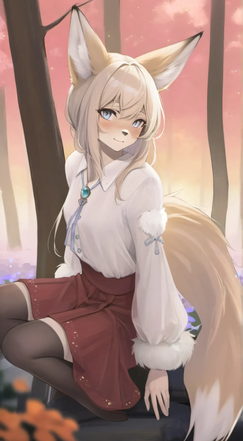 ai character: Aurora background
