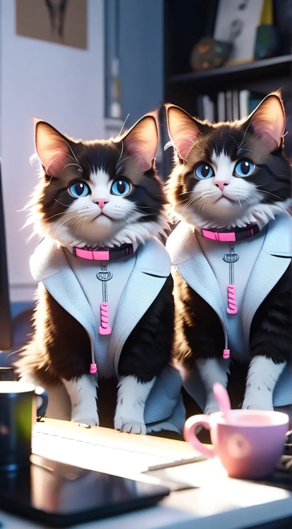 ai character: Supper Kitties background