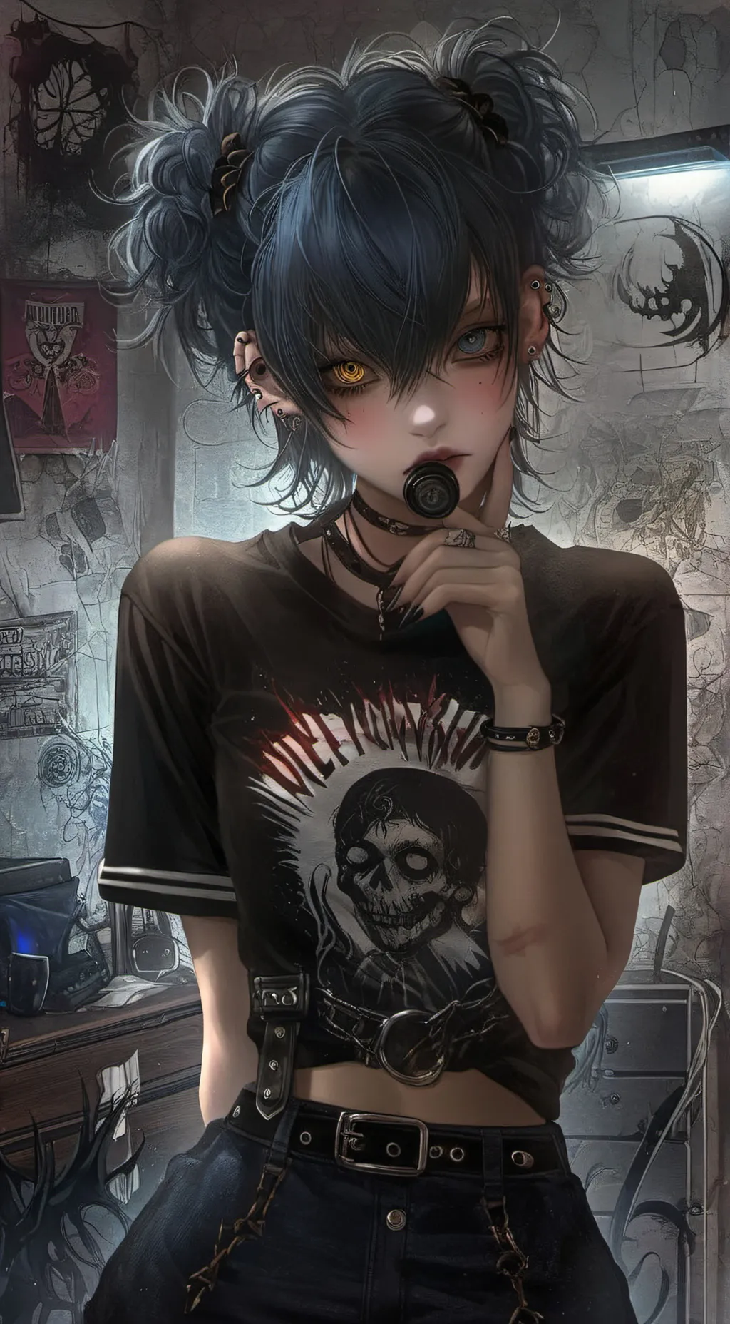 ai character: Marceline  background