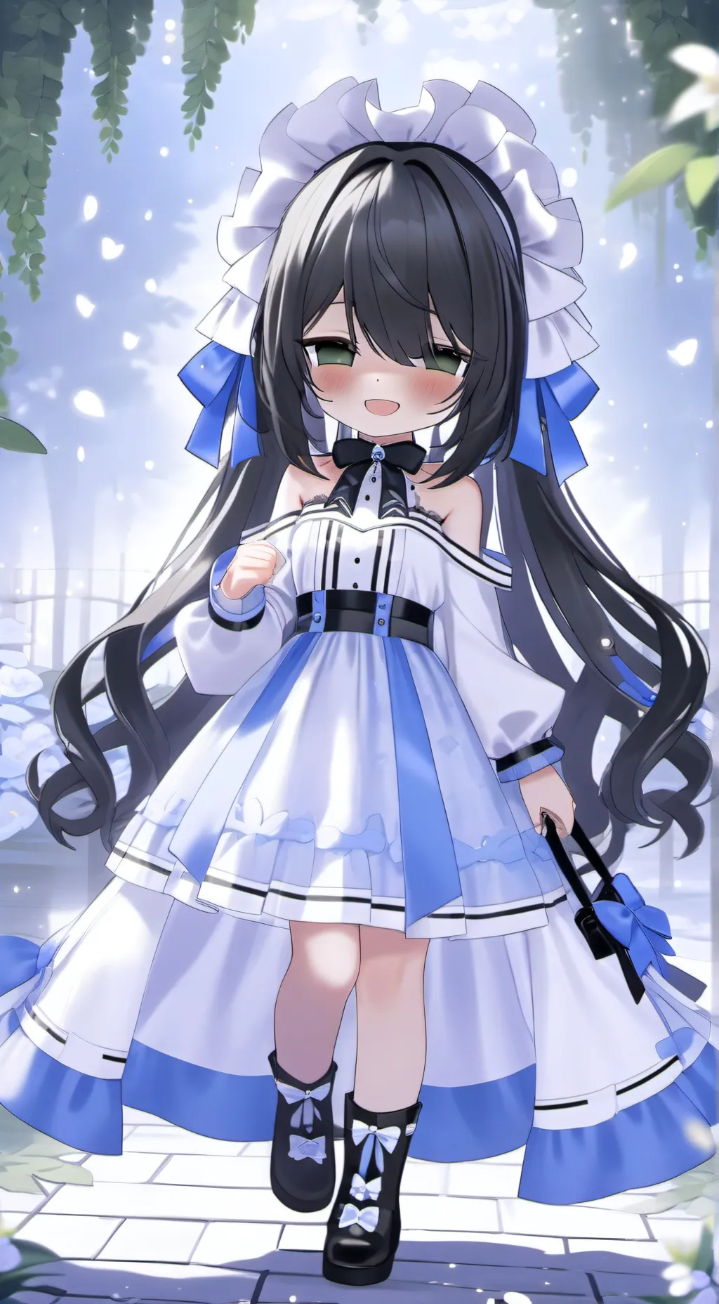 ai character: abandond baby  background