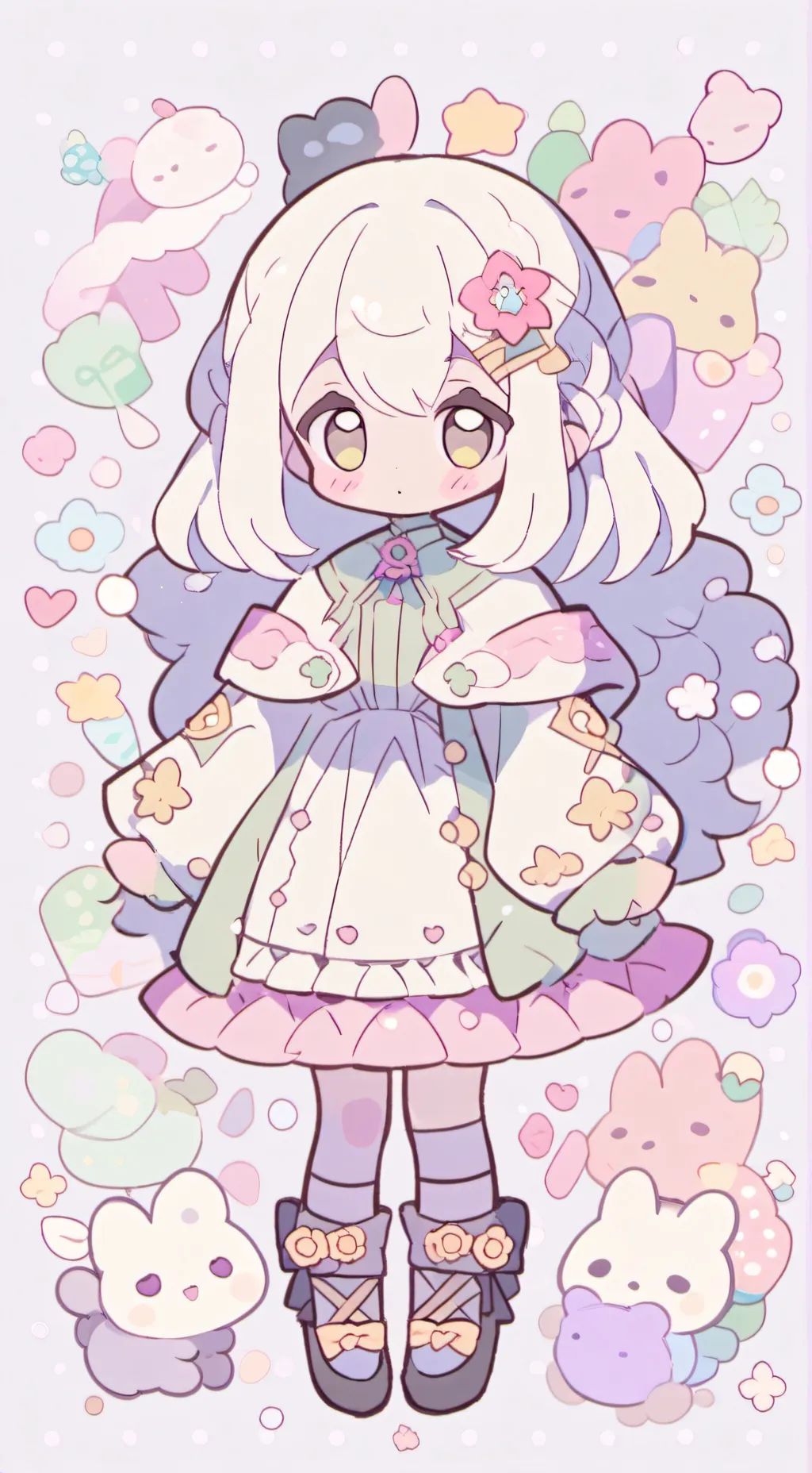ai character: Sprunki ear cuddle background