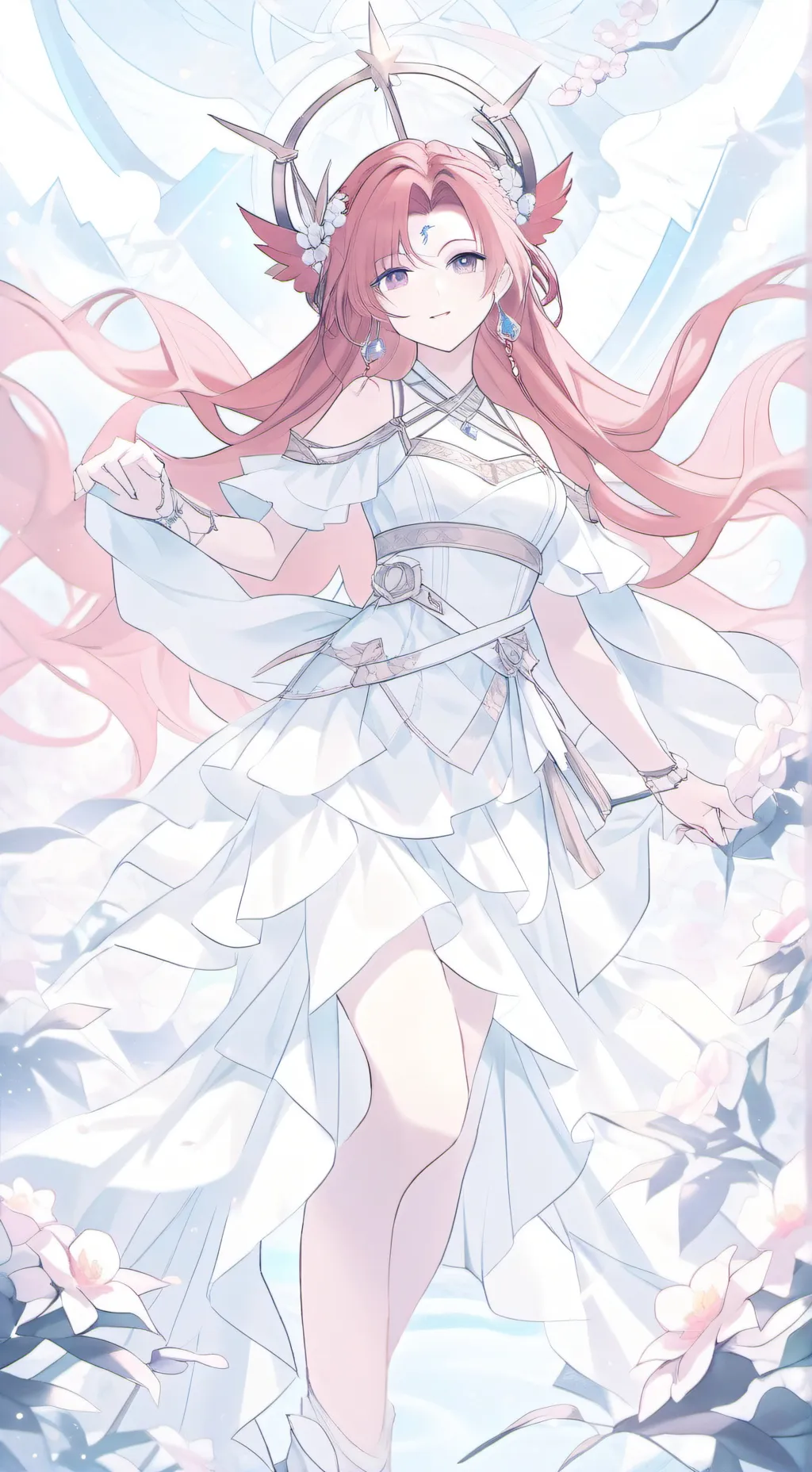 ai character: Rose background