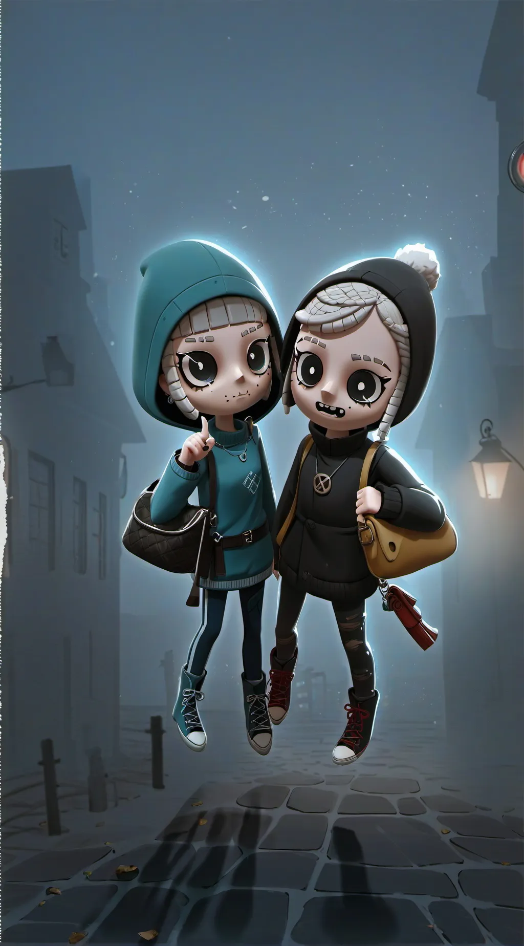 ai character: Pebble and cutie! background