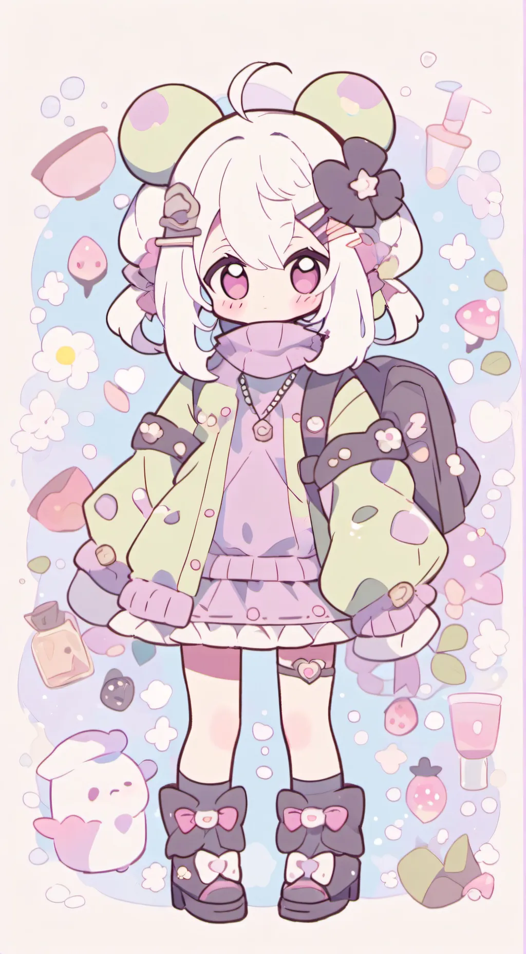 ai character: sprunki black background