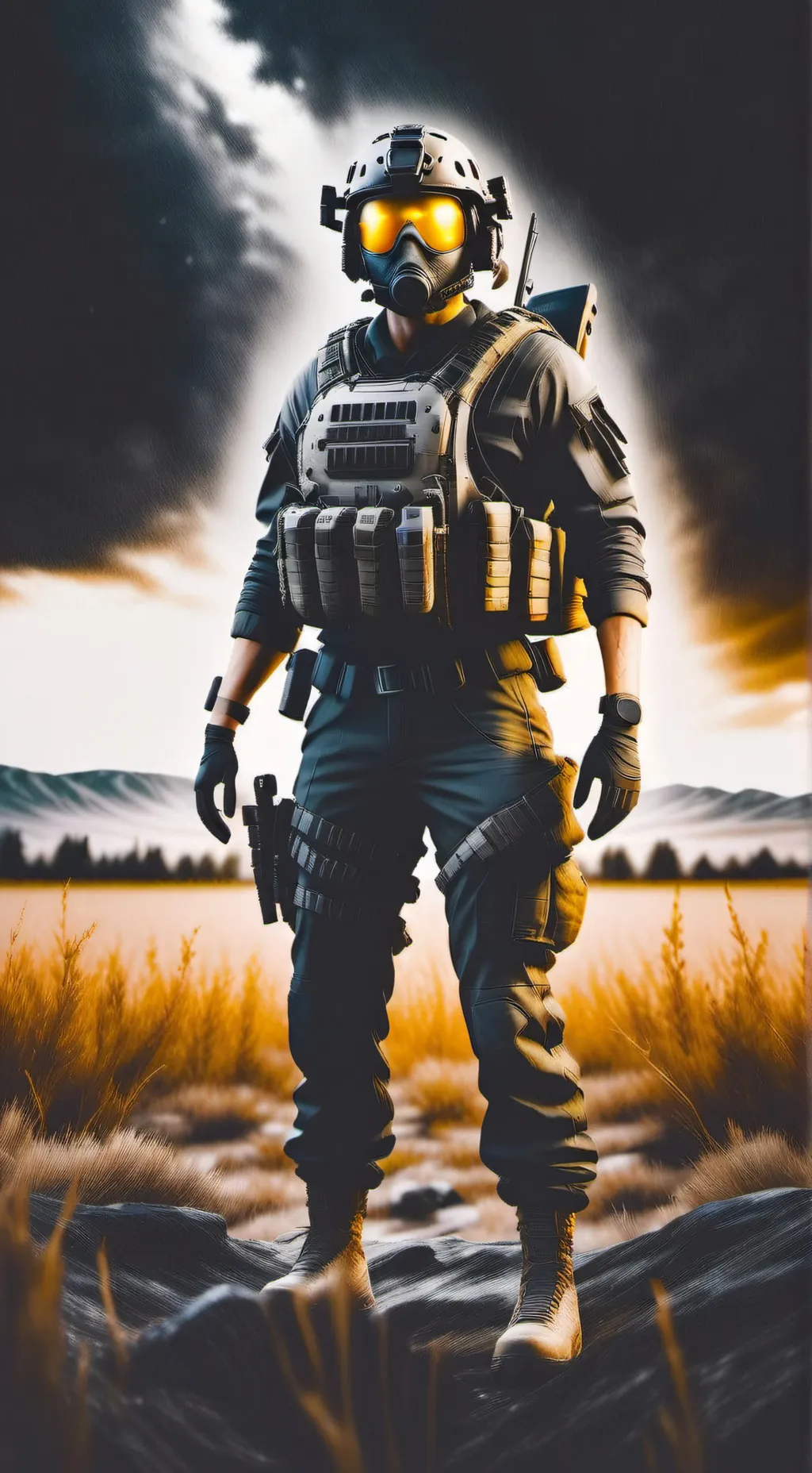 ai character: COD  background