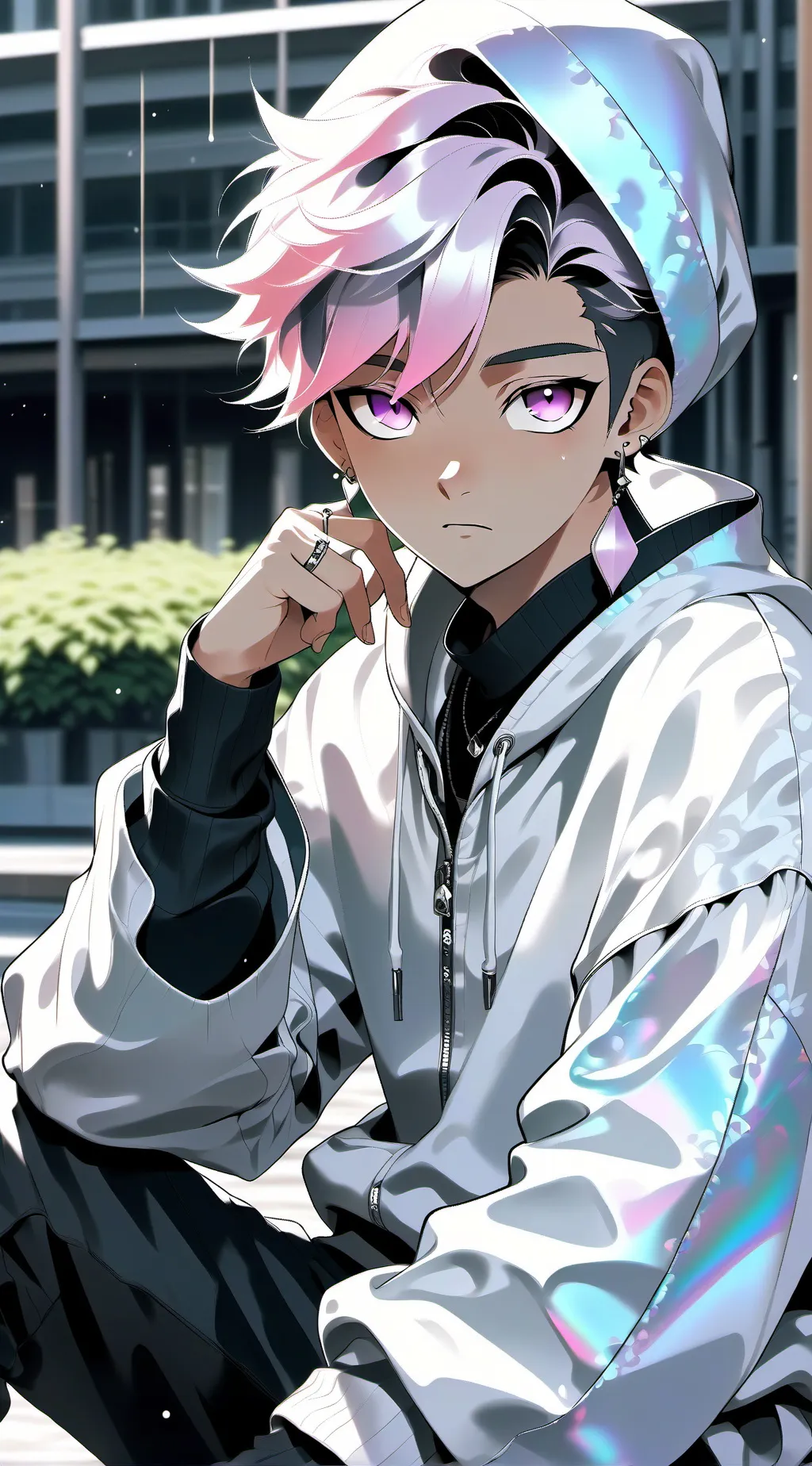 ai character:  Shenzhen  background