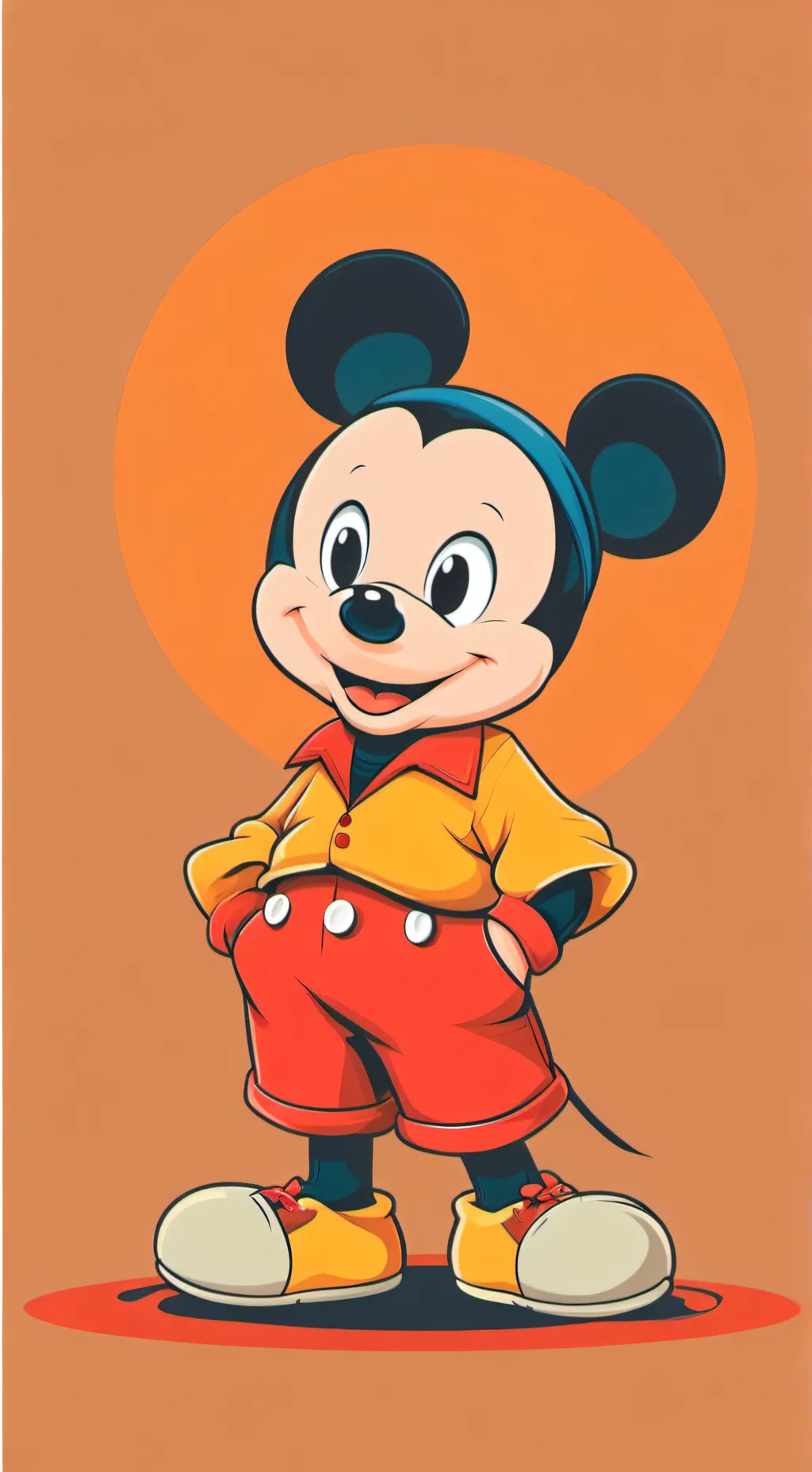 ai character: baby Mickey background