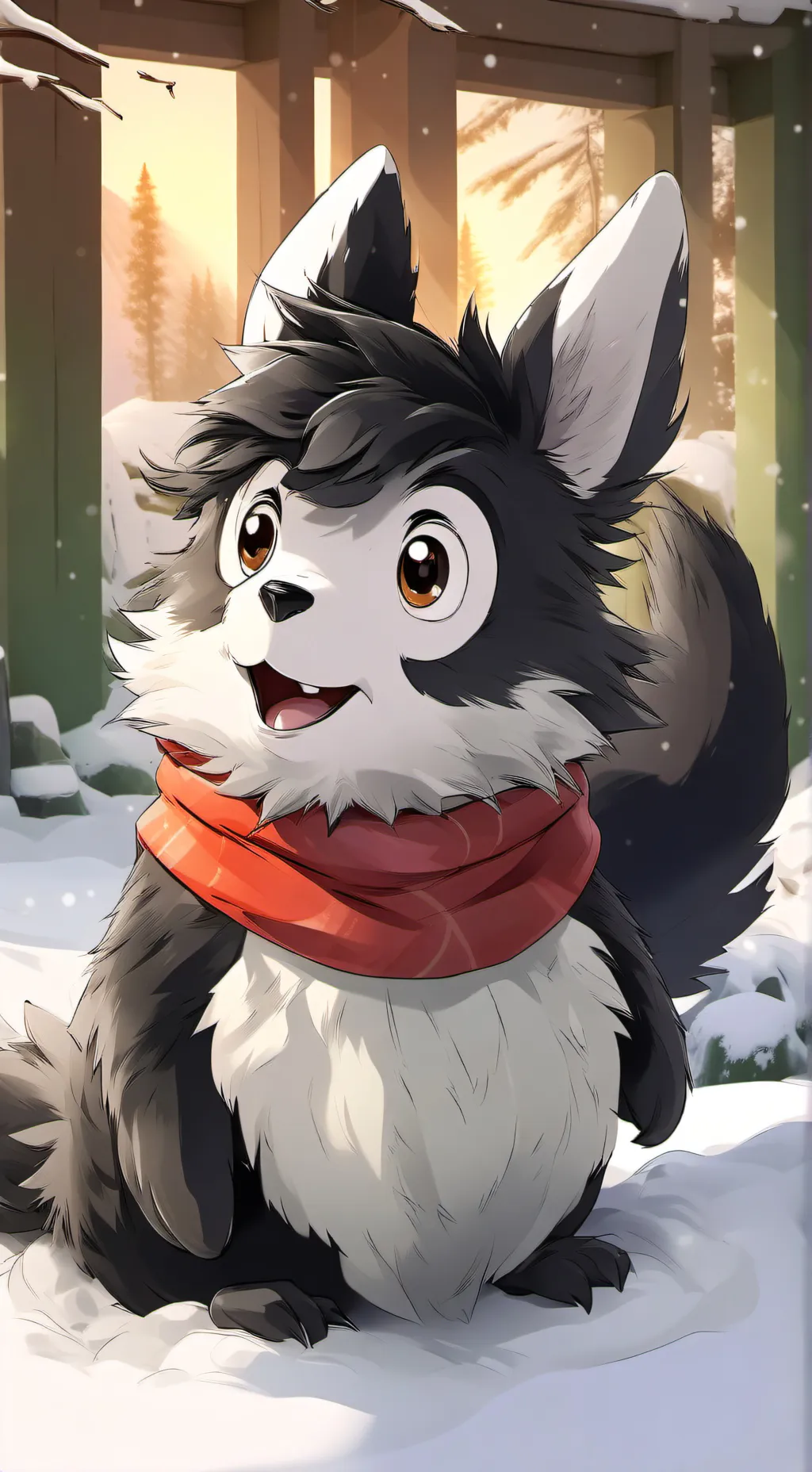 ai character: Penguiny Furro Spirit background