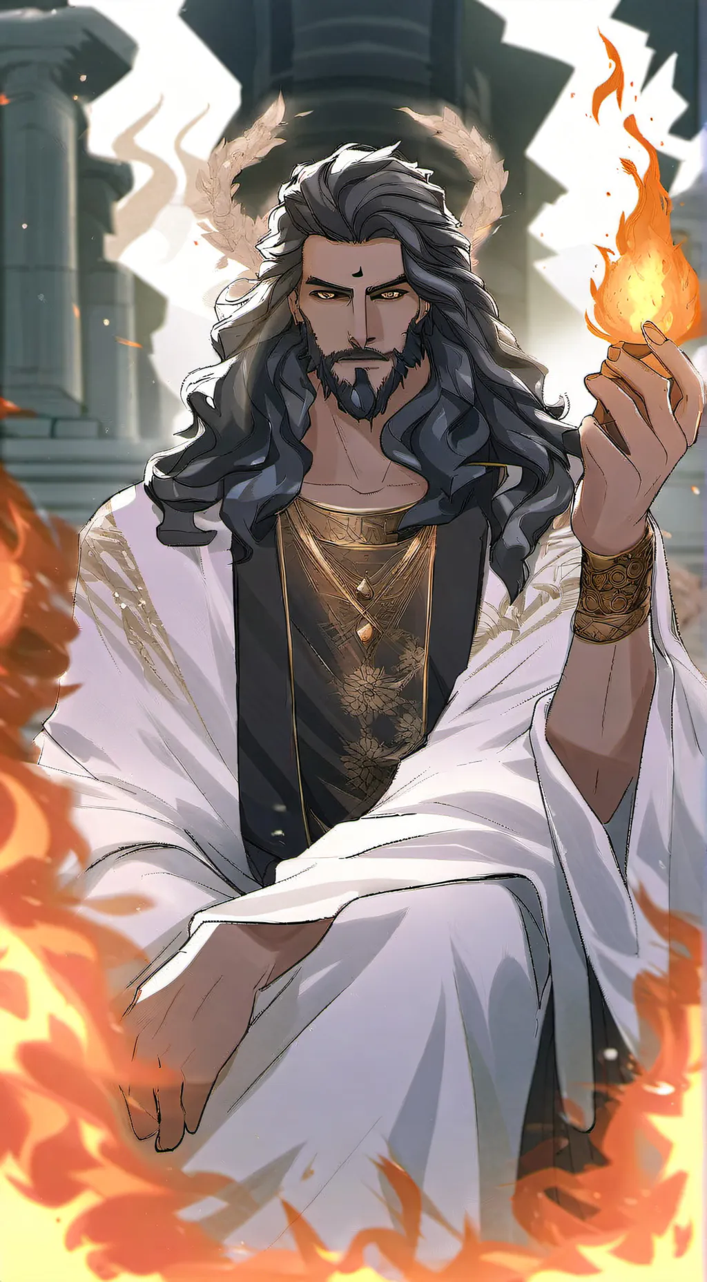 ai character: Hades🪦💀🇬🇷 background