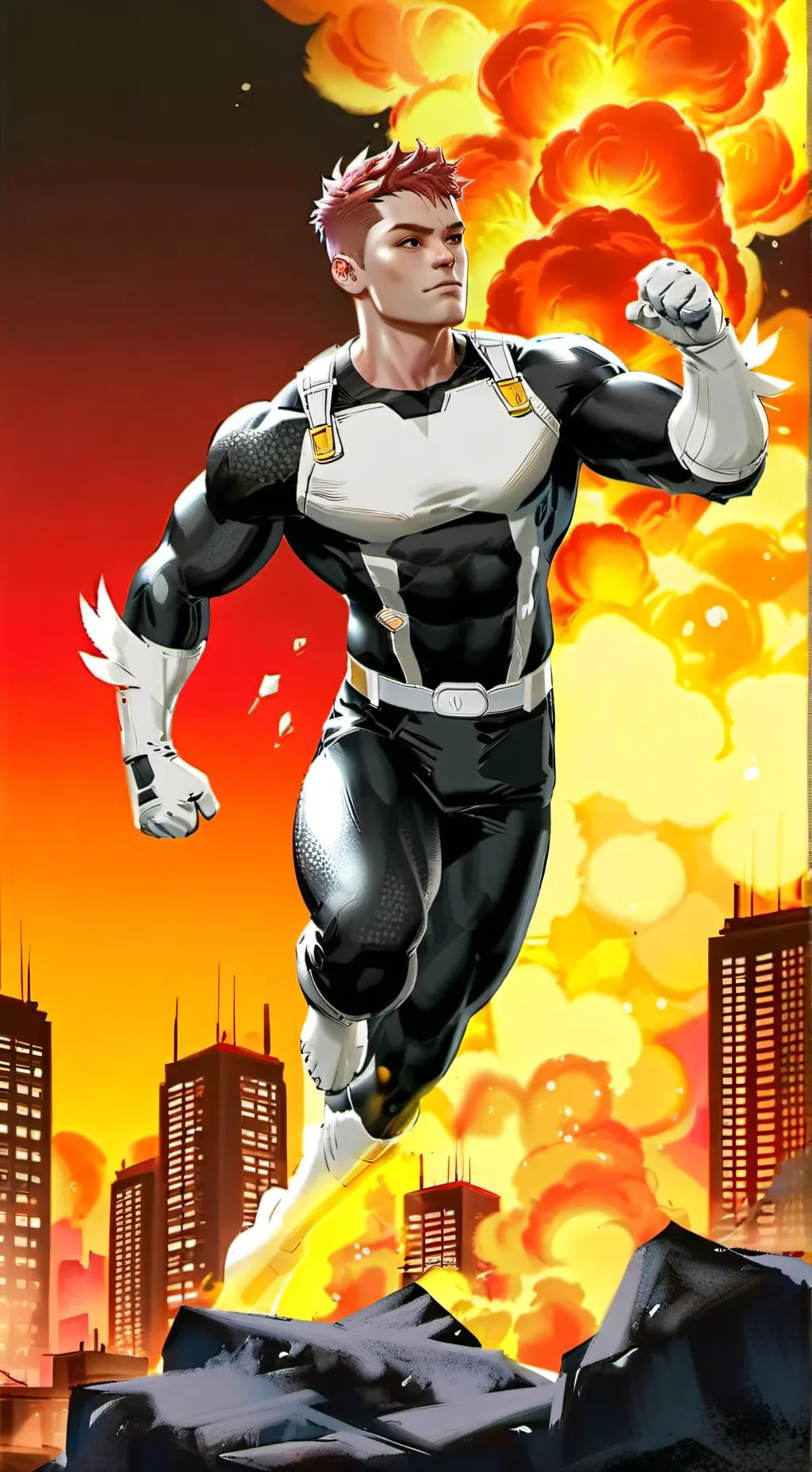 ai character: Katsuki Bakugo background