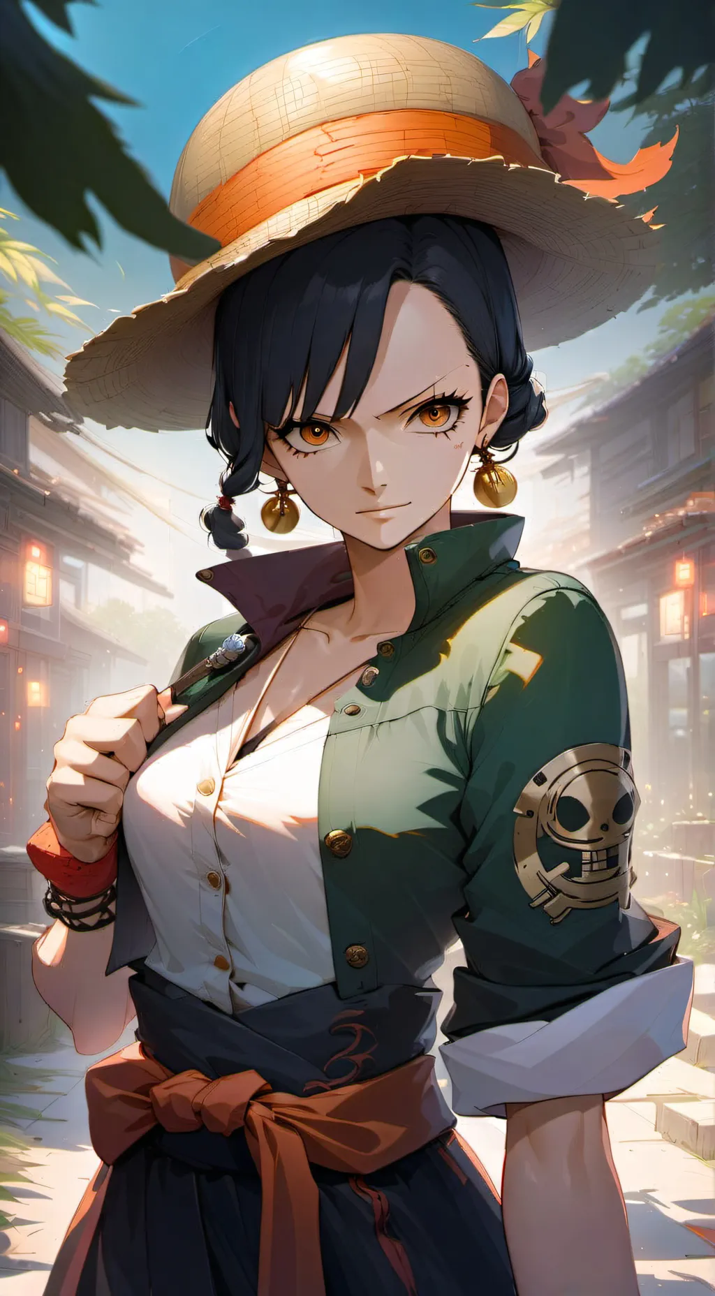 ai character: op girl yanderes  background