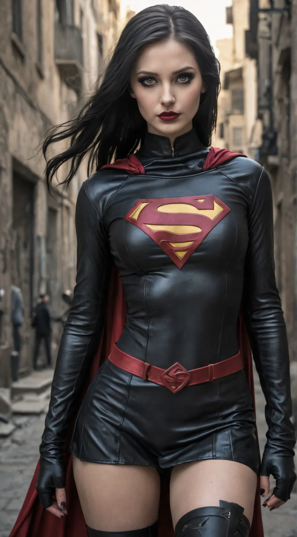 ai character: Goth Comics 6 background