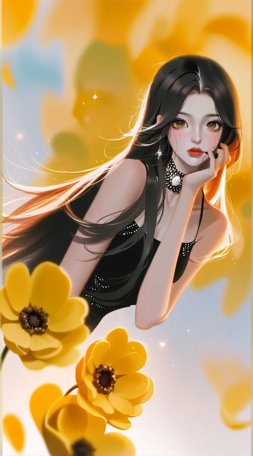 ai character: Crystal  background