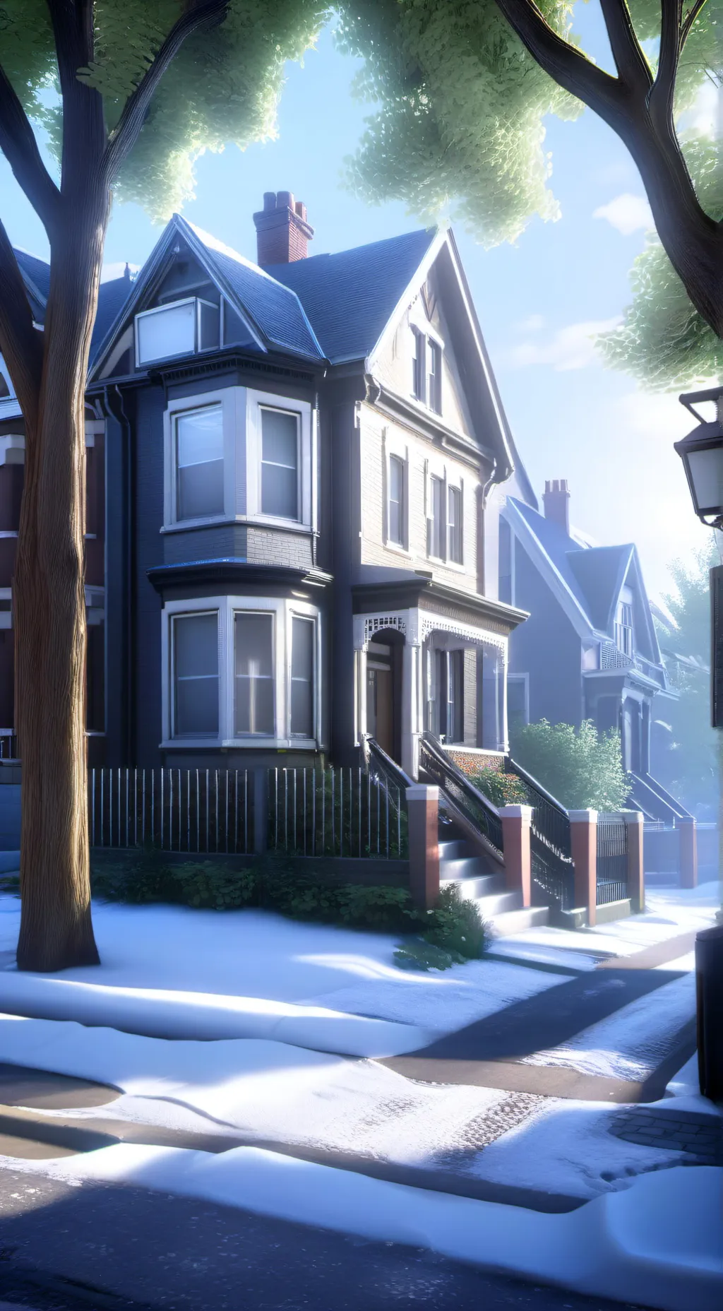 ai character: neighbourhood  background