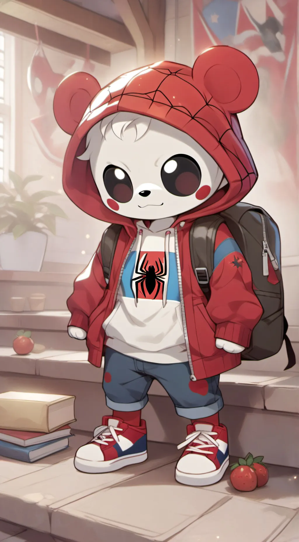 ai character: sprunki sky  background