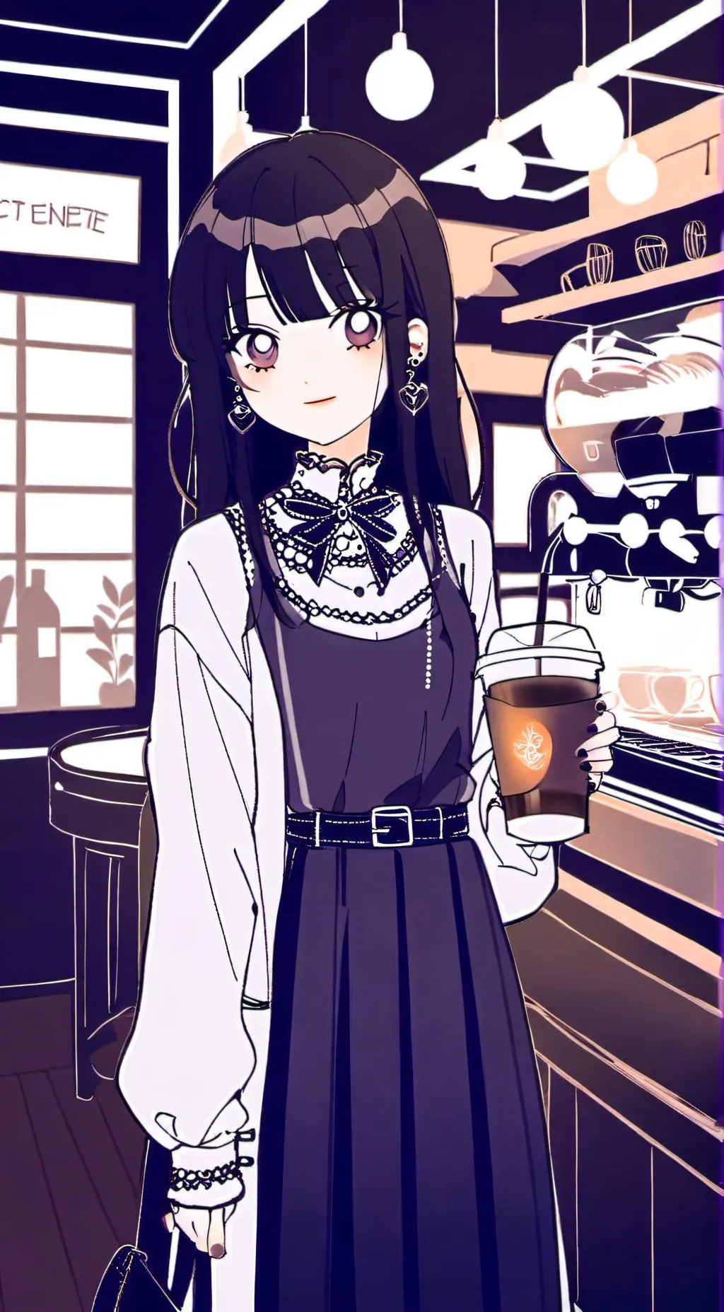 ai character: Ashley  background