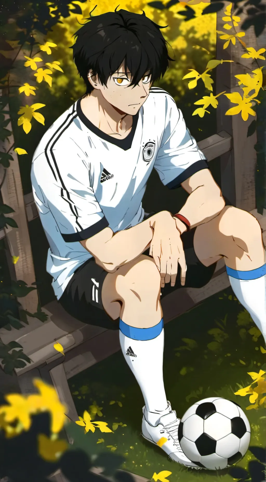 ai character:  ISAGI background