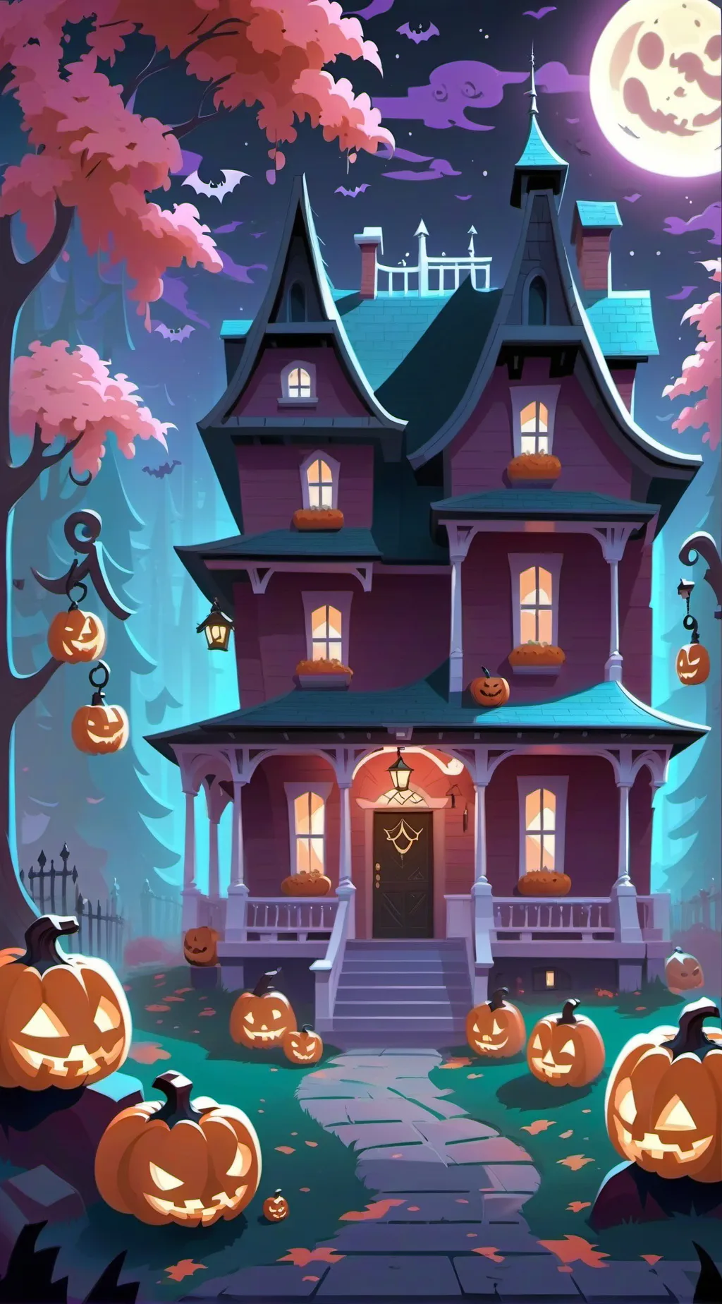 ai character: Halloween group🎃 background