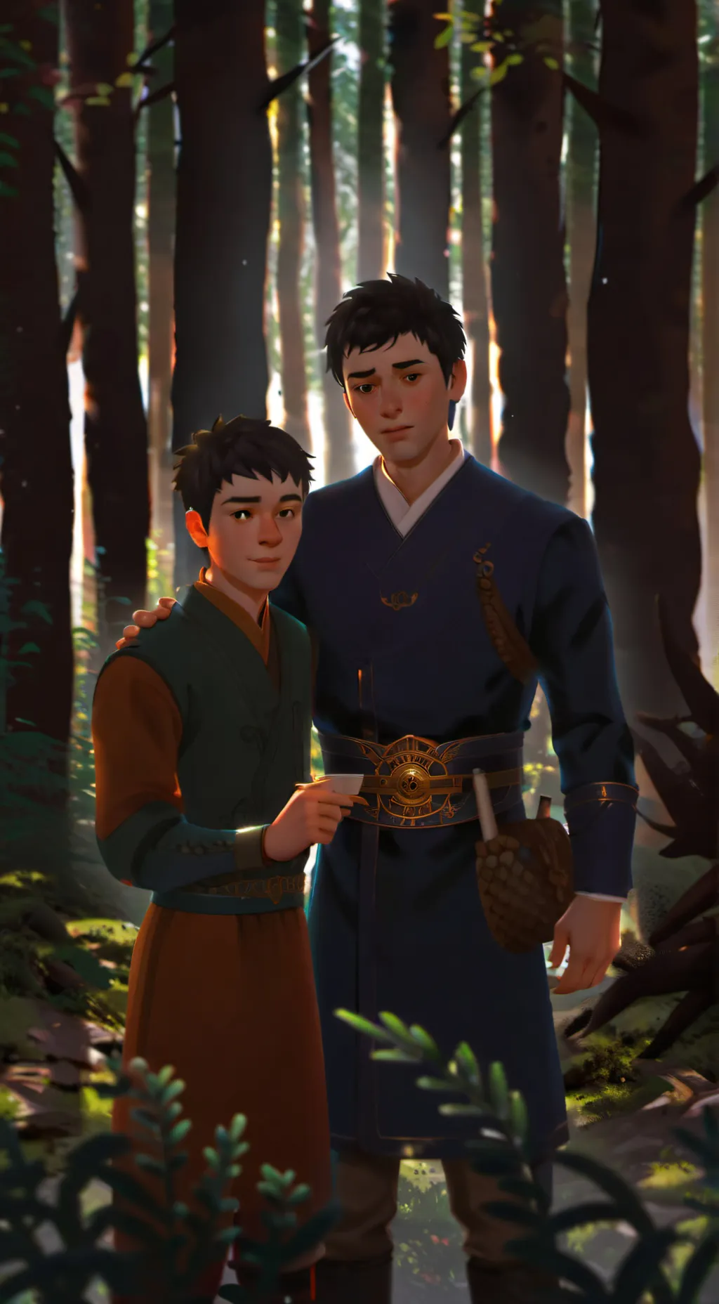 ai character: Sean,Daniel  background