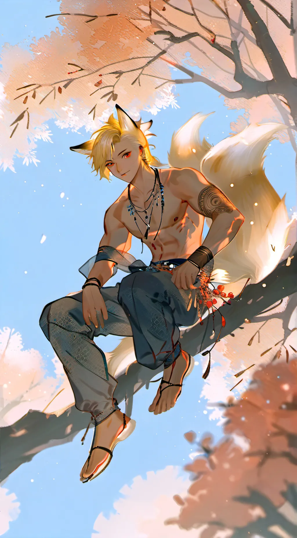ai character: 웅호 background