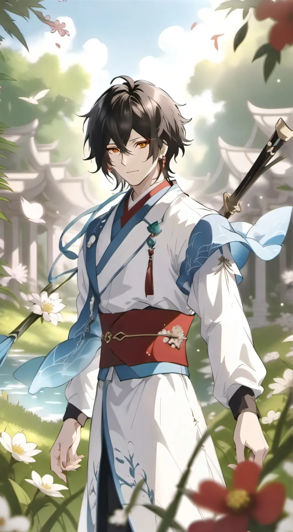 ai character: Samurai Dazai background