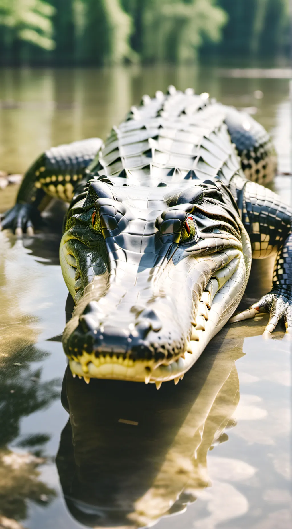 ai character: amwrican alligator background