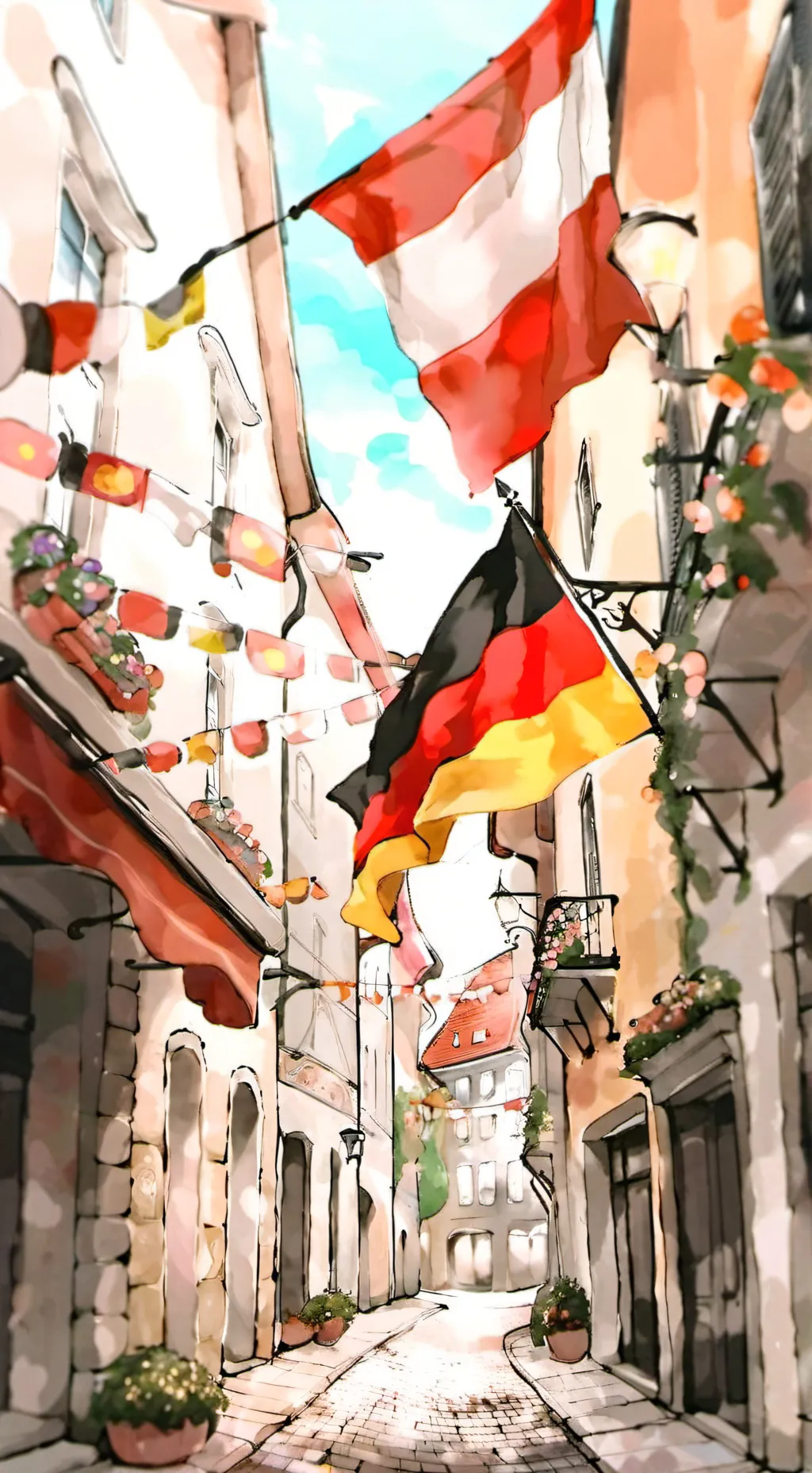 ai character: Germany background