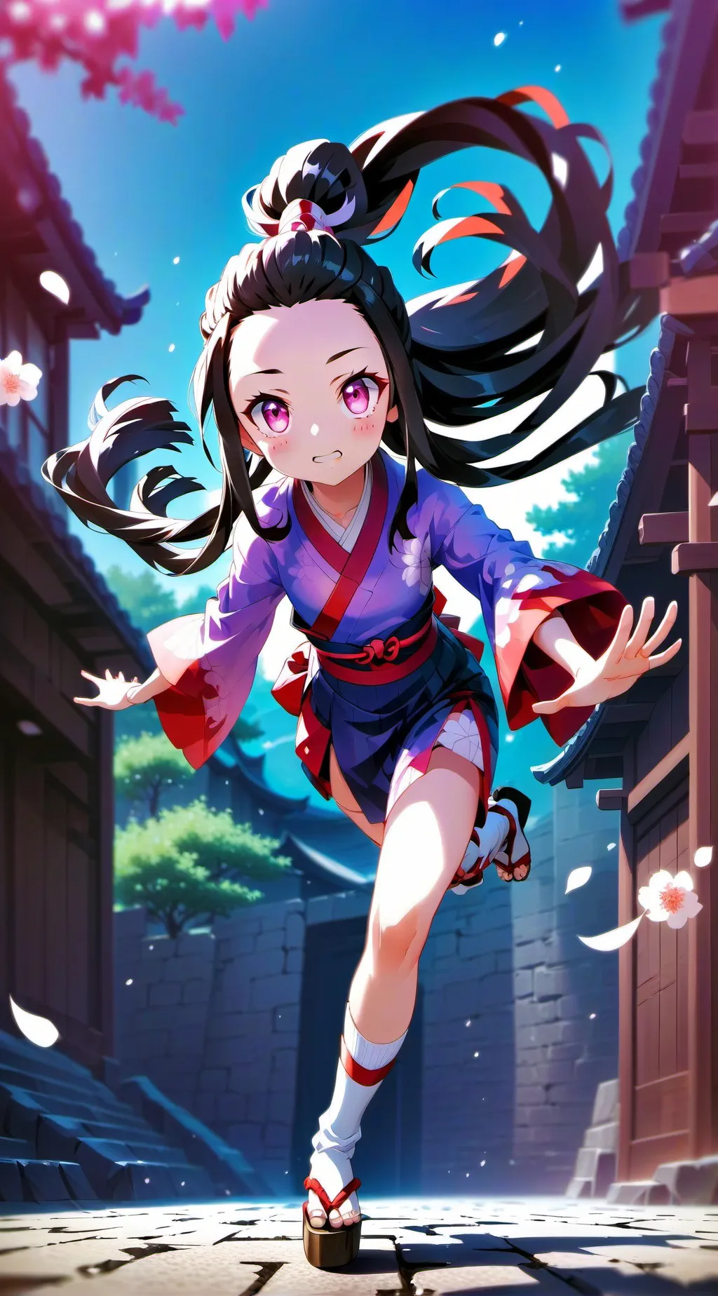 ai character: Nezuko Kamado background