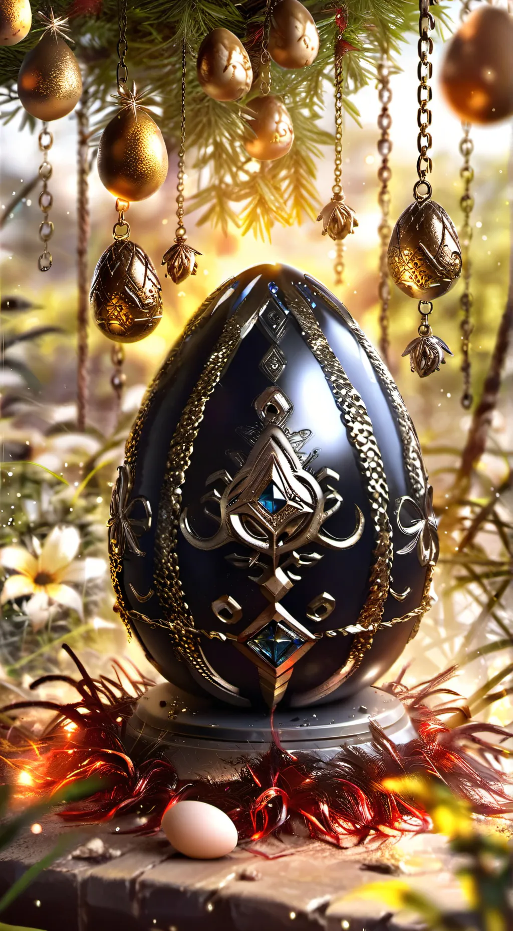 ai character: Fantasy egg background