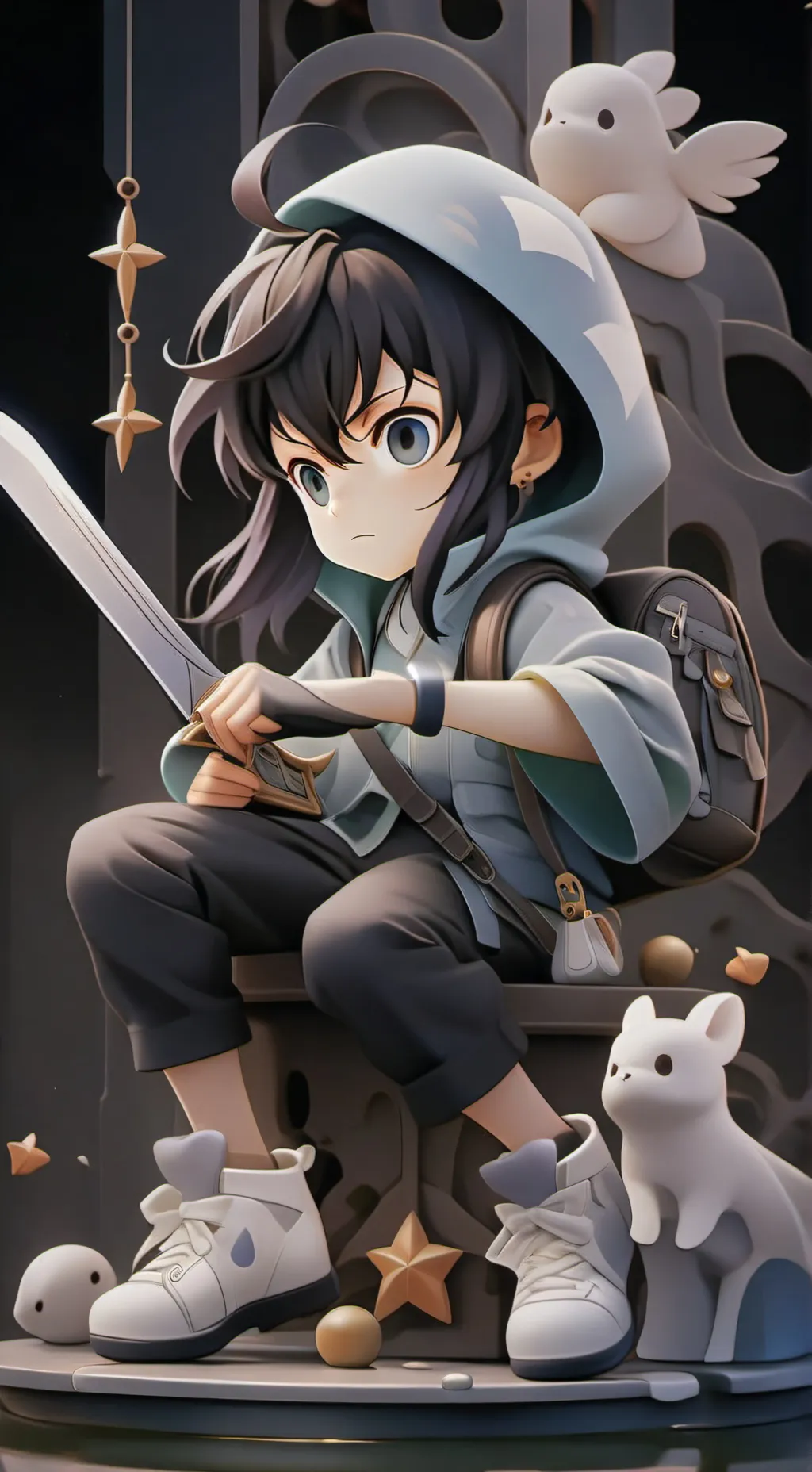 ai character: muichiro tokito background