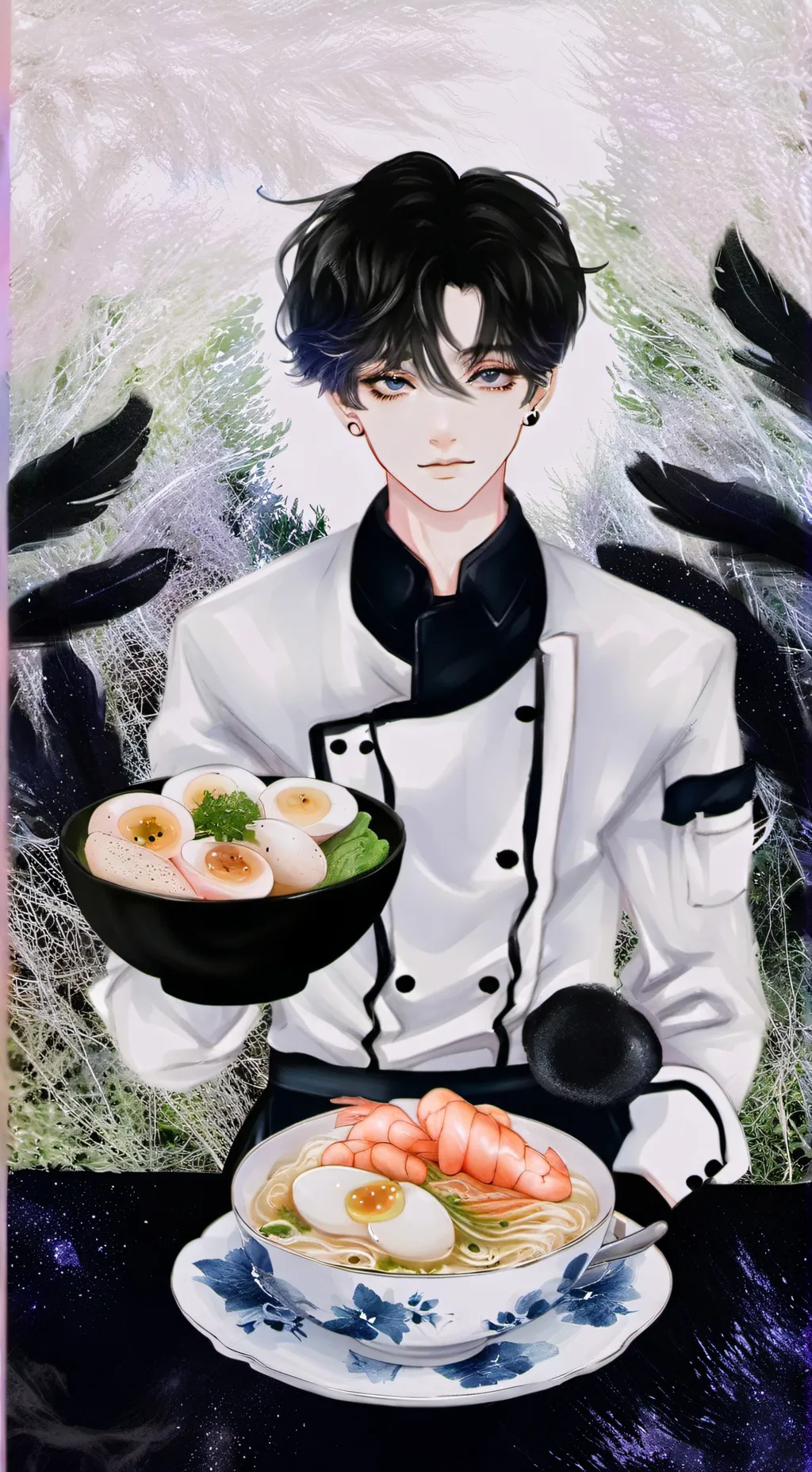 ai character: Server  background