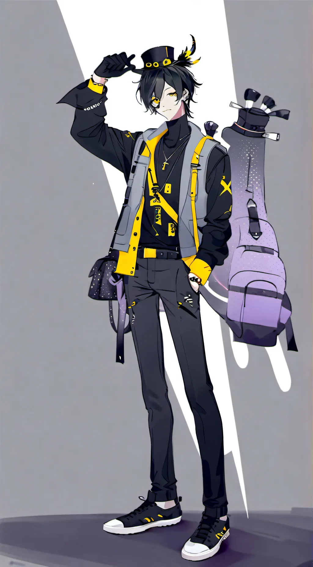 ai character: Mr ring a ding  background