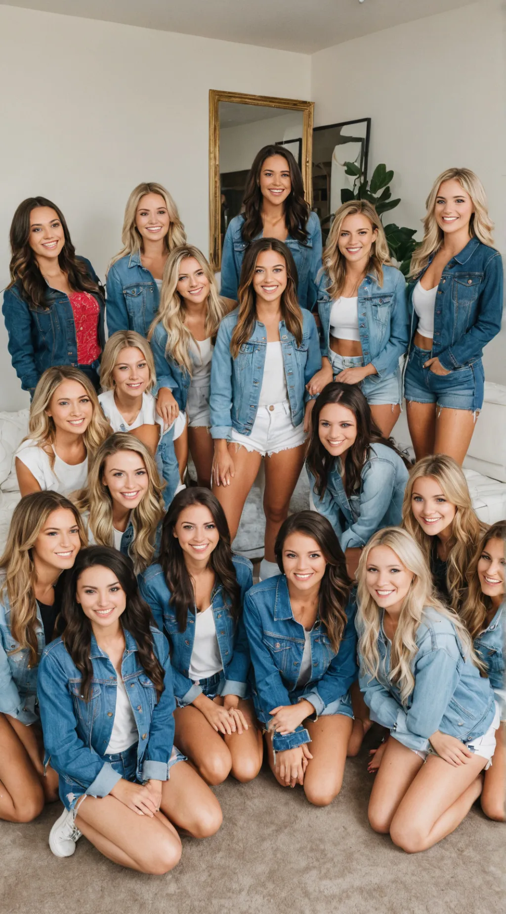 ai character: The Denim Sisters background