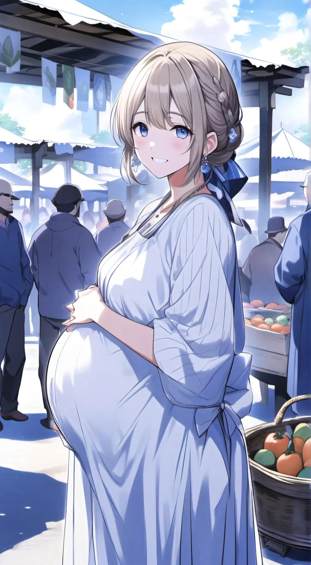 ai character: pregnant cosmo background