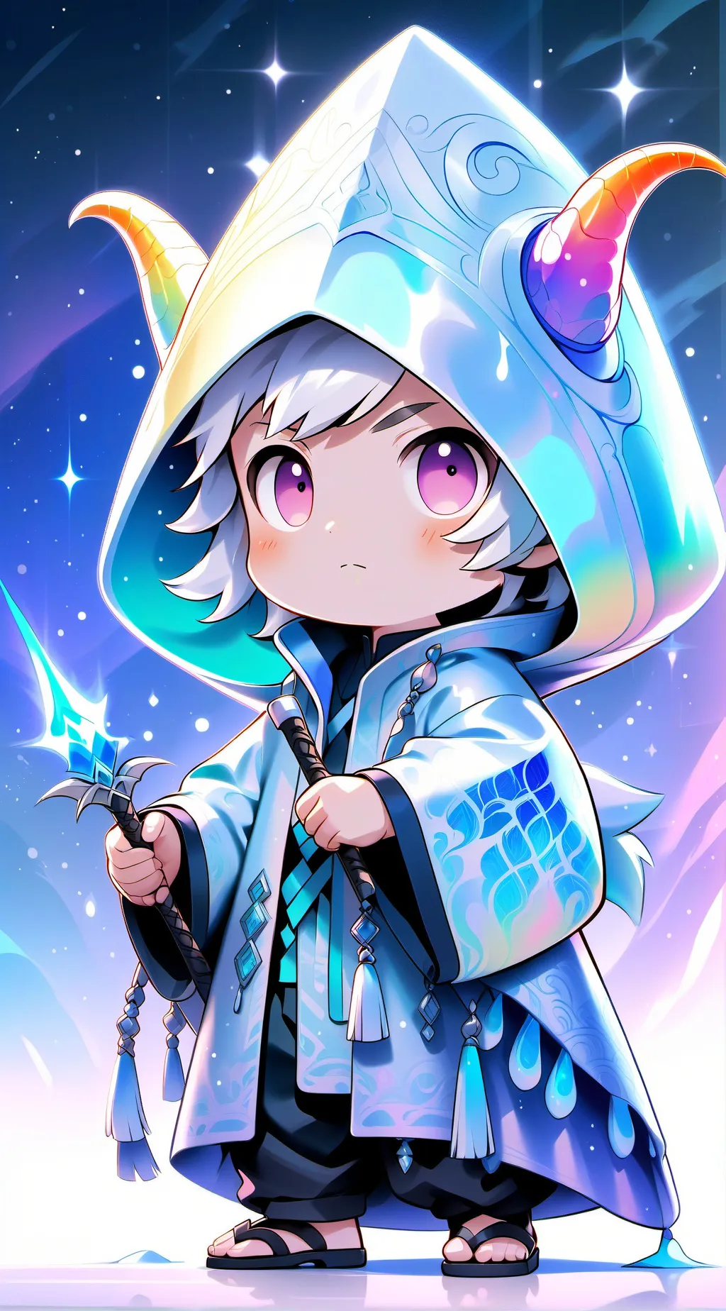ai character: Molang🐰🐇 background