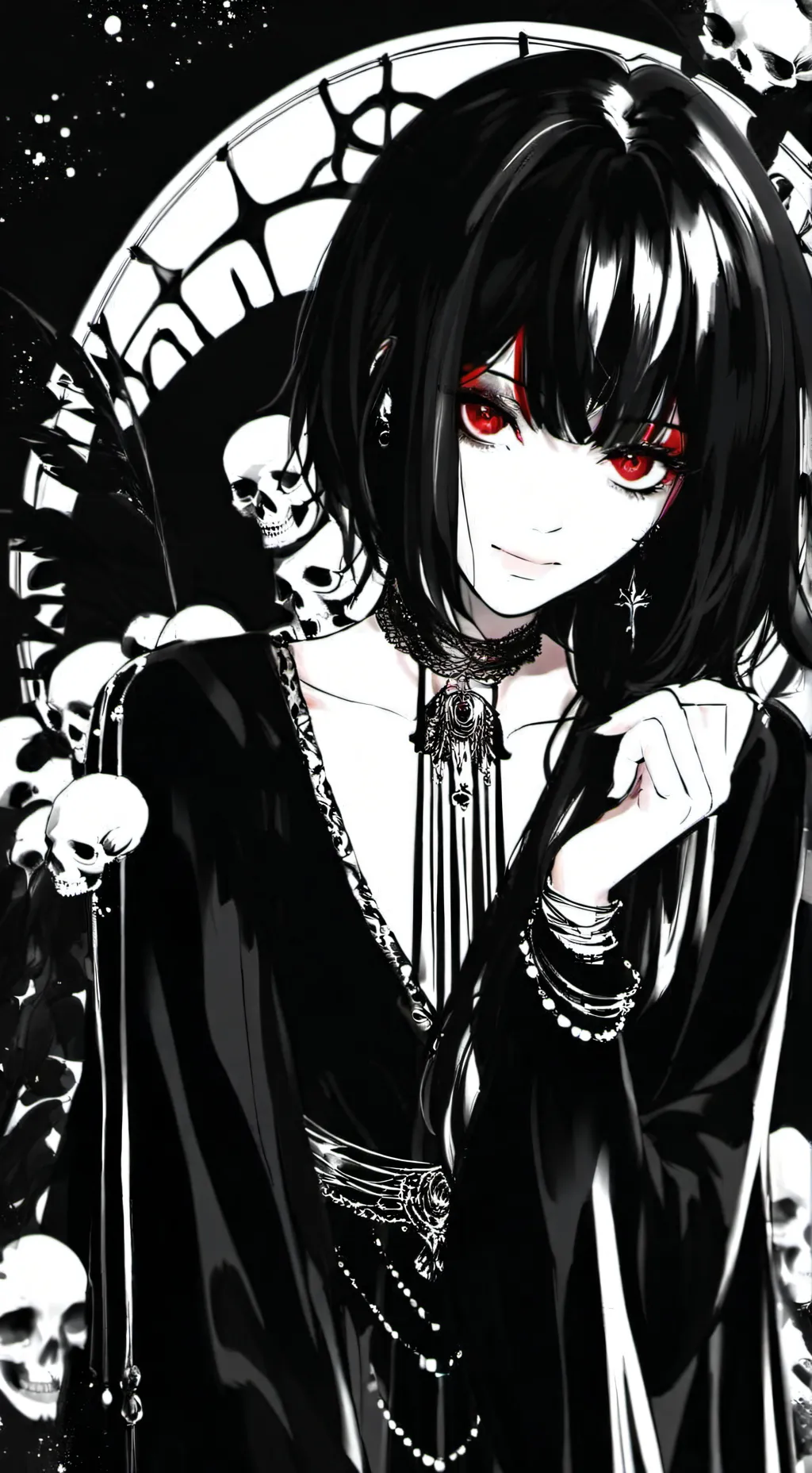 ai character: Dália Negra  background
