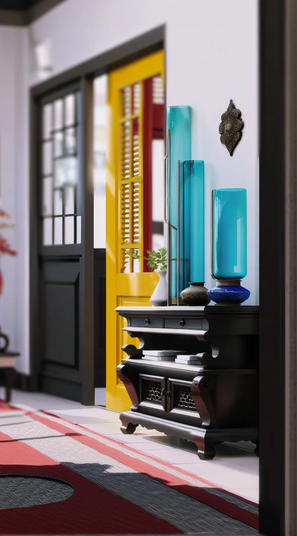ai character: YellowDoor RedDoor background