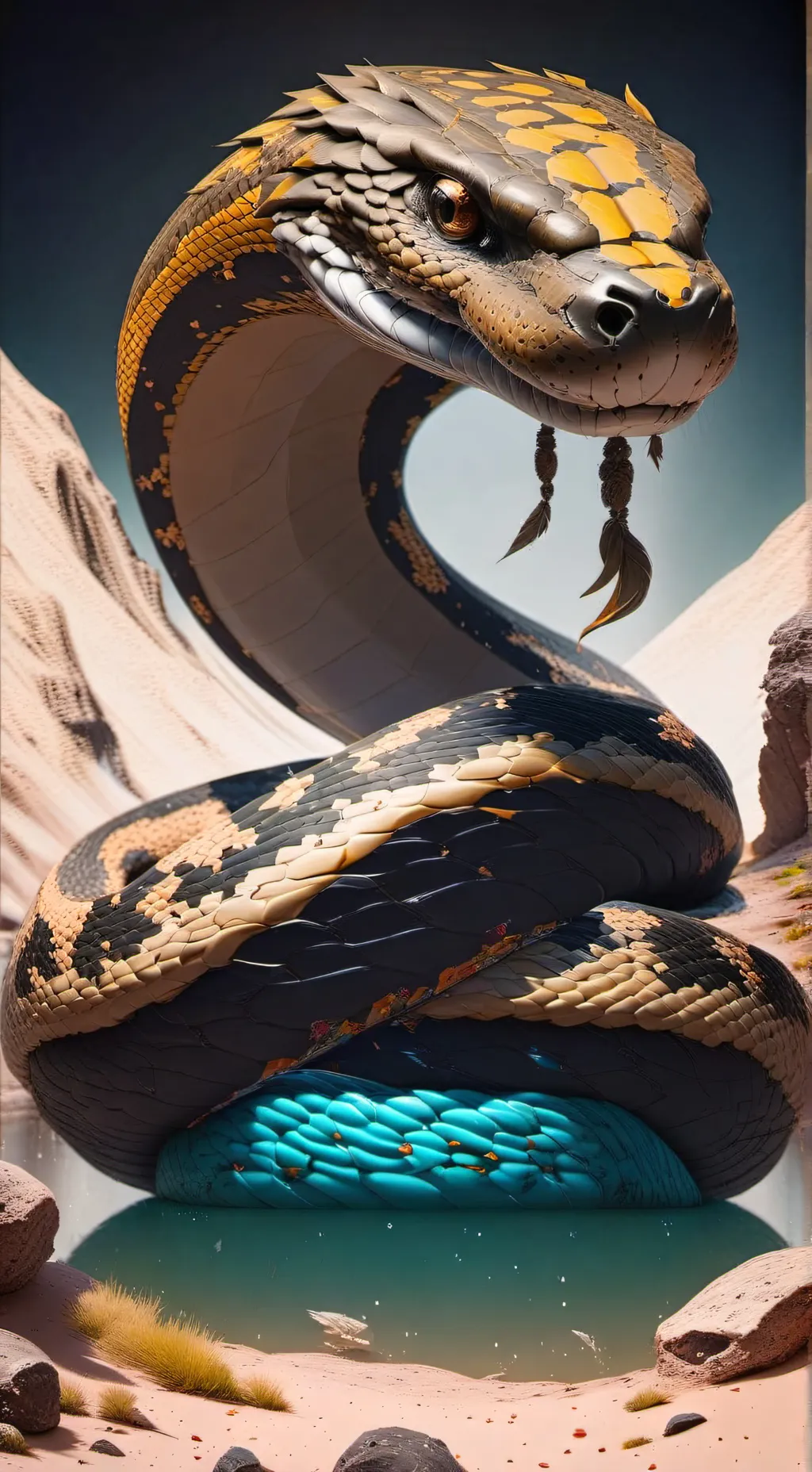 ai character: survive the snakes background