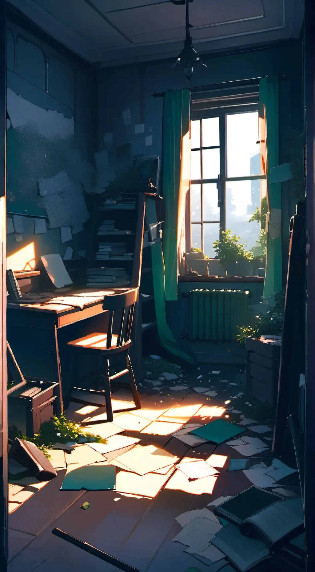ai character: “Broken Inside” background